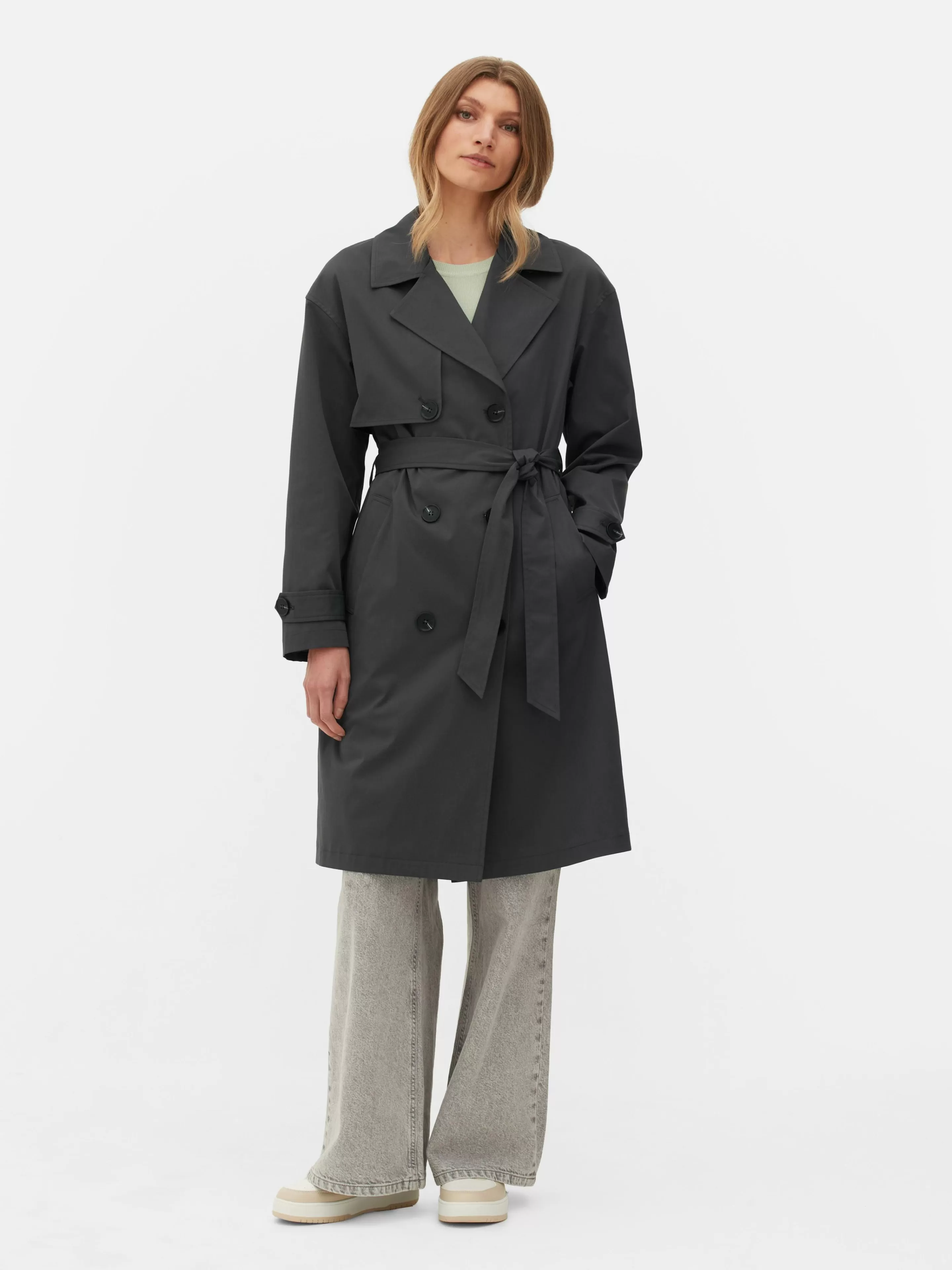 Imperméable à Double Boutonnage Et Ceinture-Primark Outlet