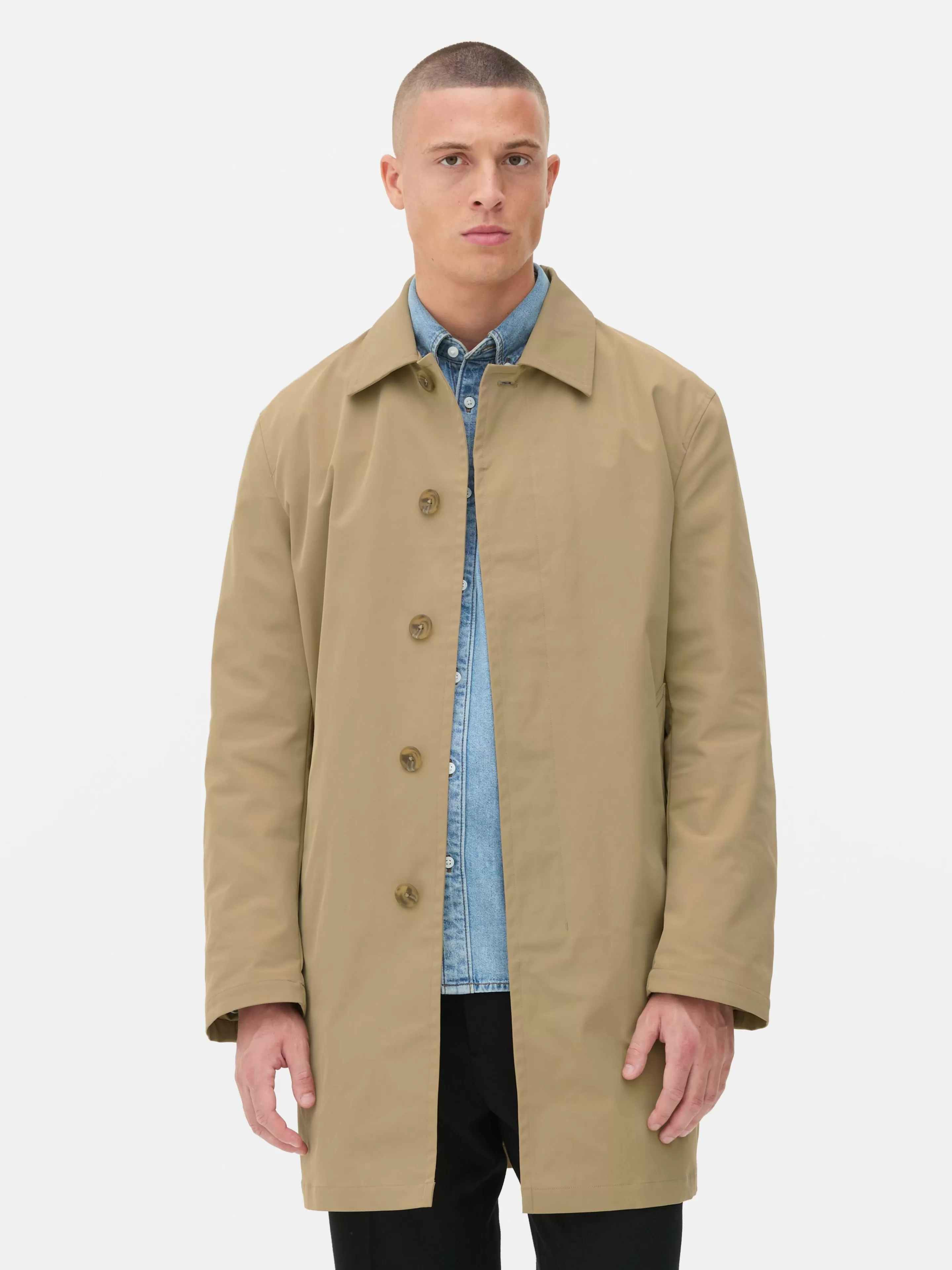 Imperméable Long à Boutonnage Simple-Primark Flash Sale