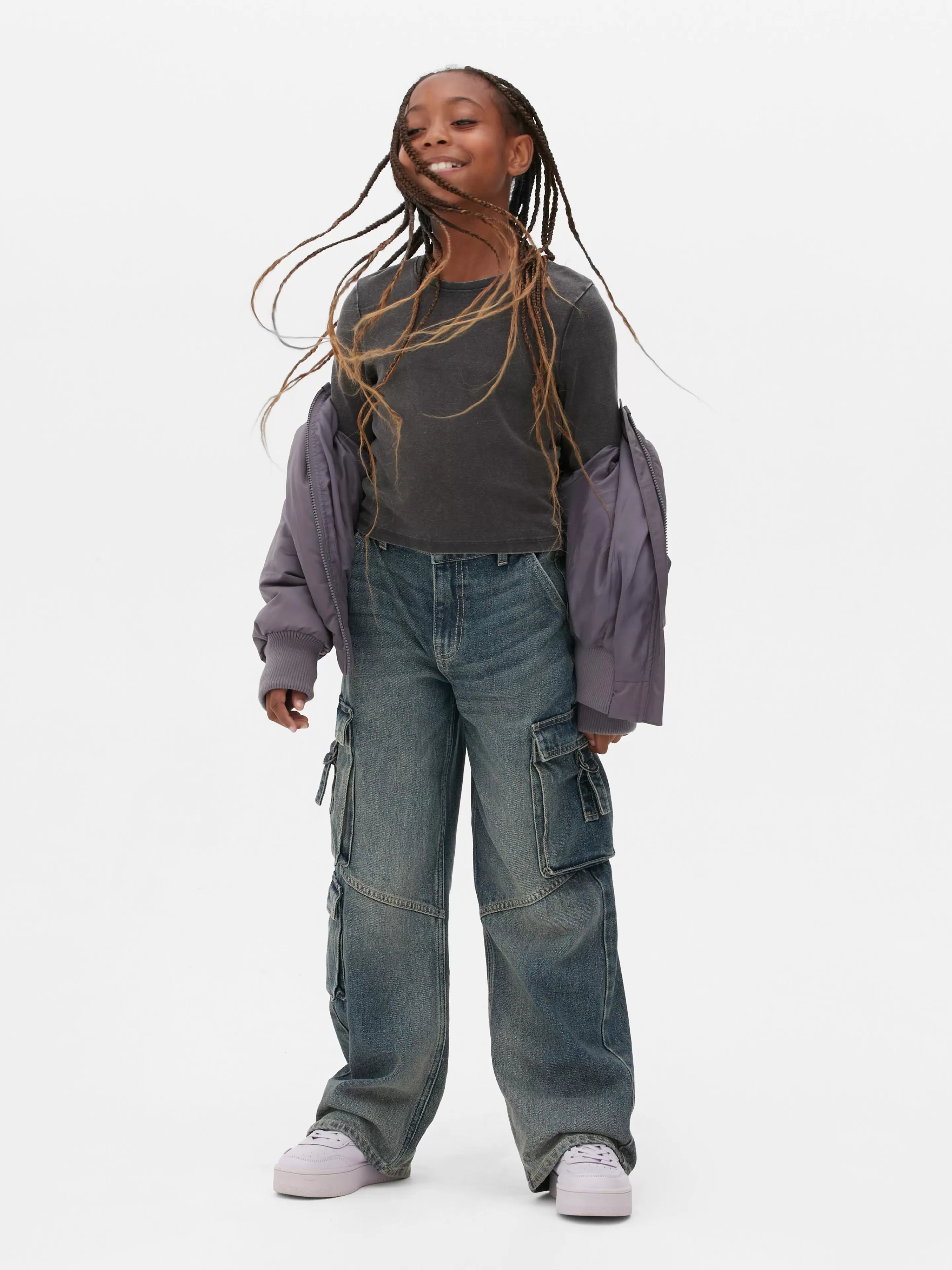 Jean Cargo à Effet Vieilli-Primark Fashion