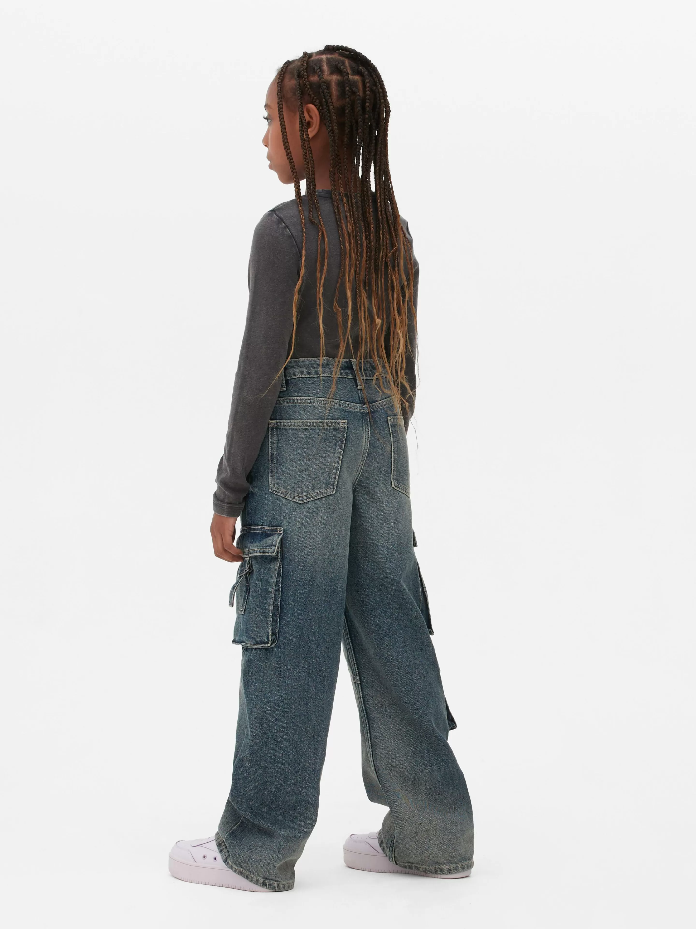 Jean Cargo à Effet Vieilli-Primark Fashion