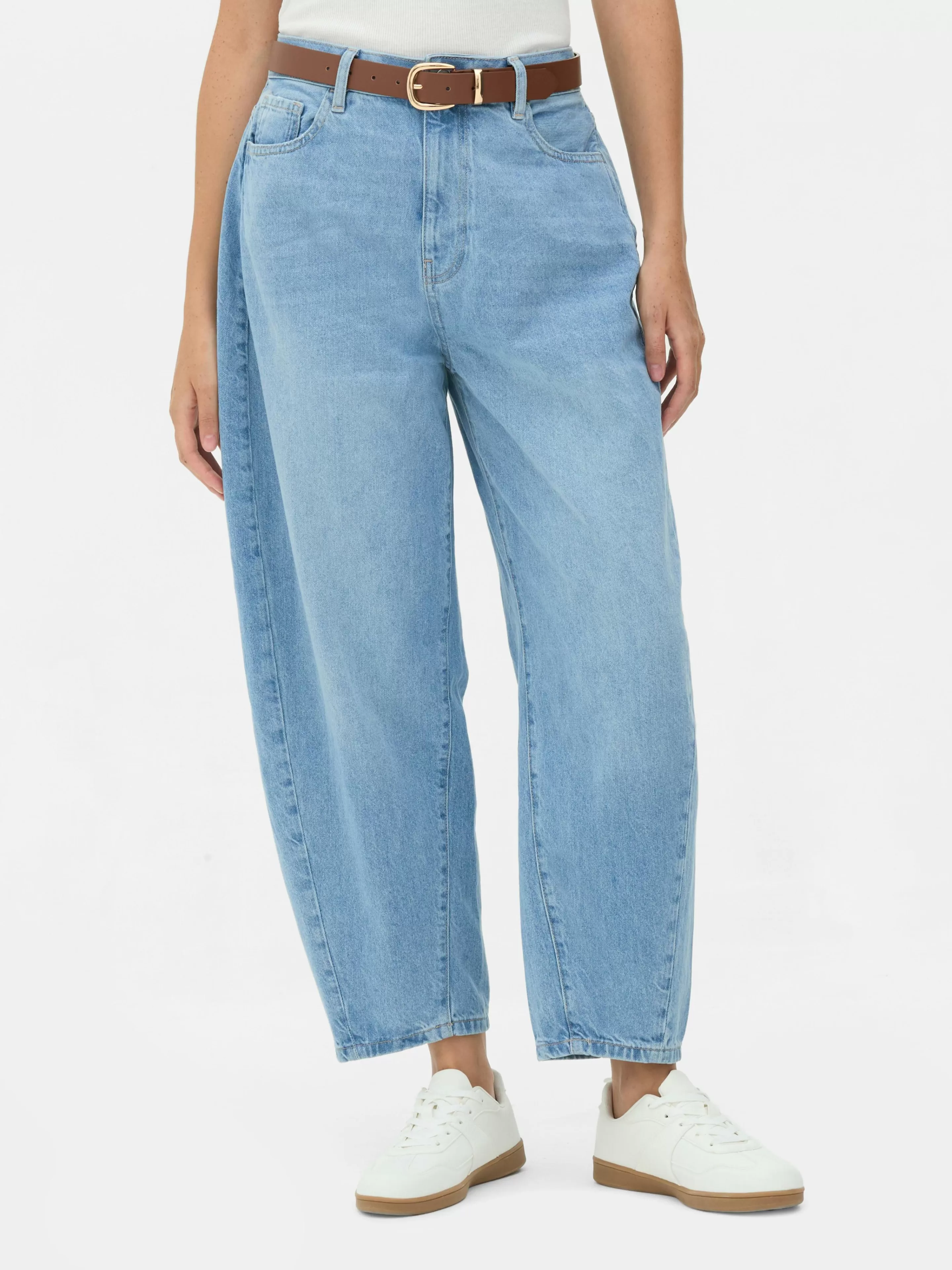 Jean Denim Coupe Barrel-Primark Fashion
