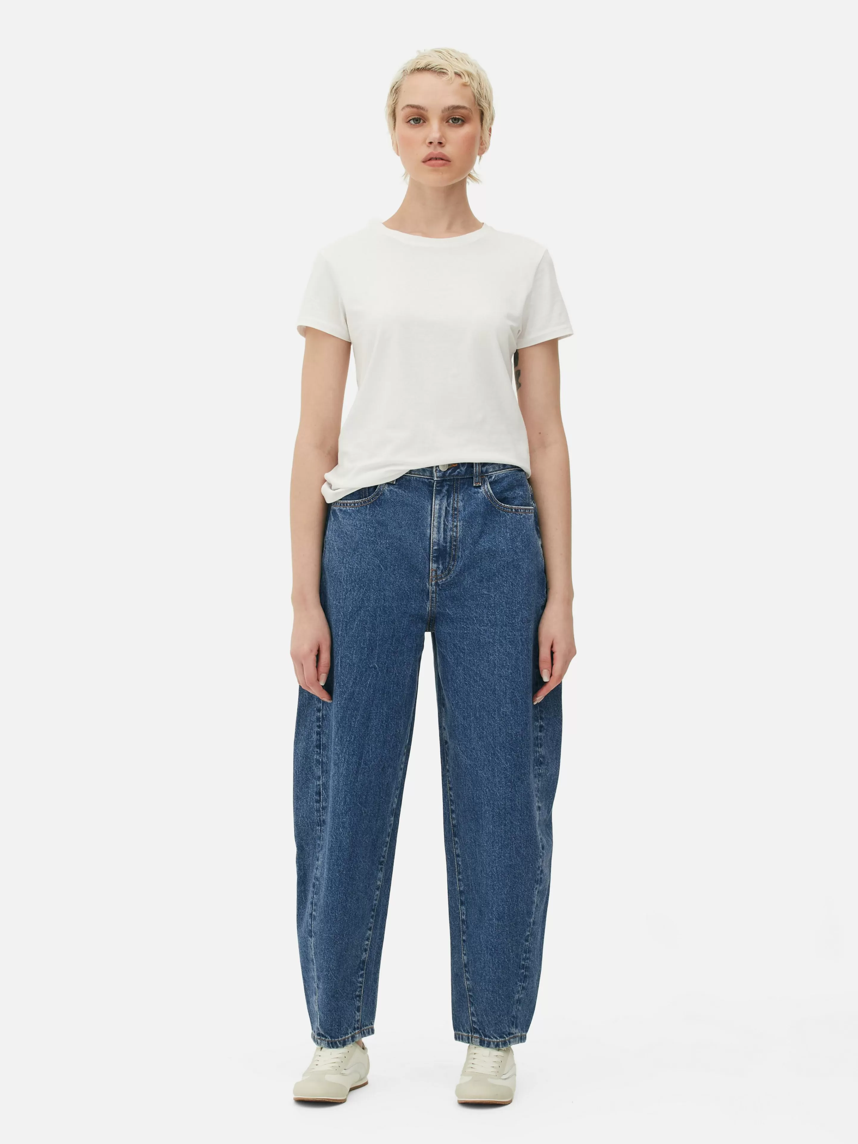 Jean Denim Coupe Barrel-Primark Shop