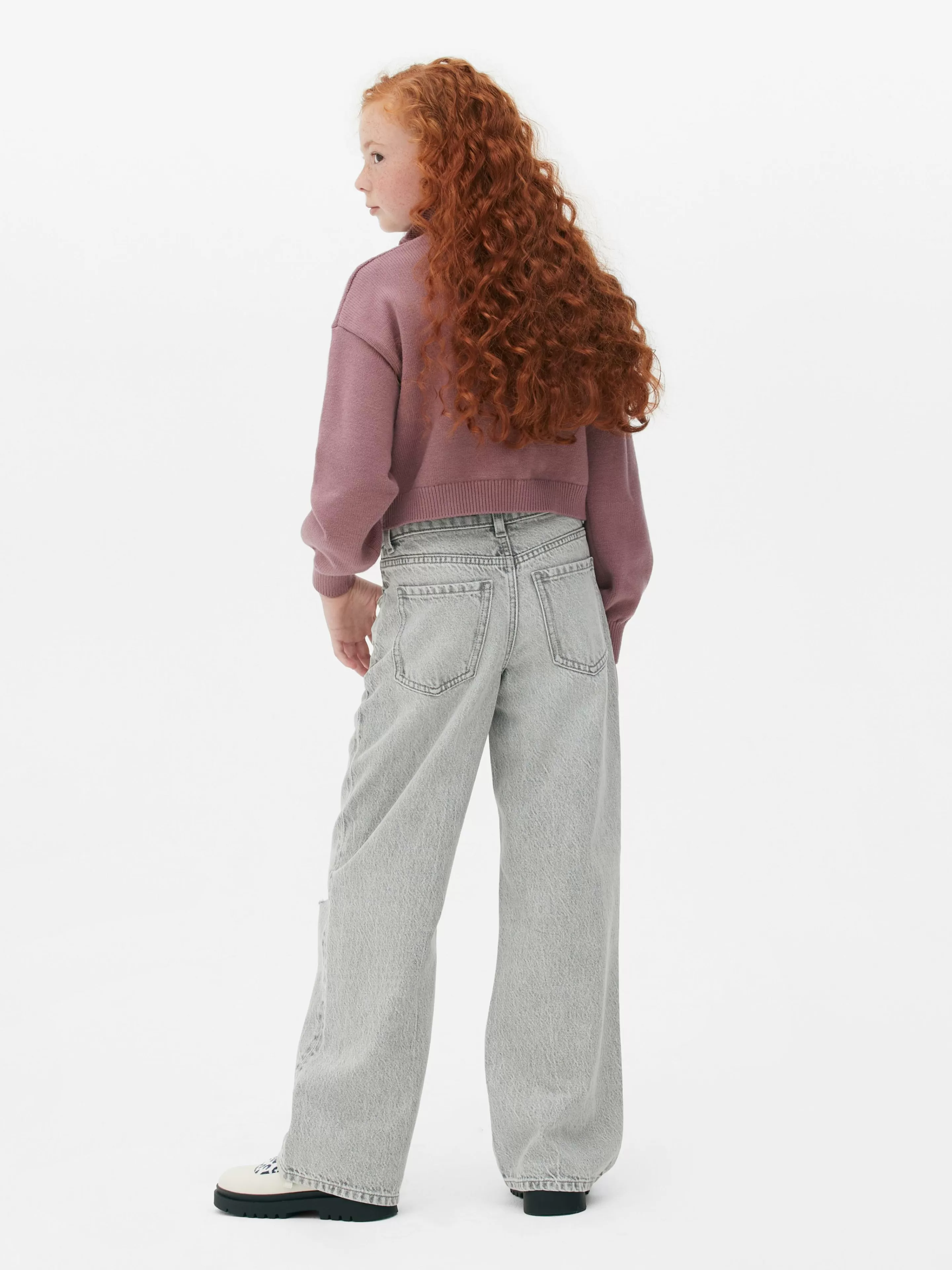 Jean Denim Large Fendu-Primark Store