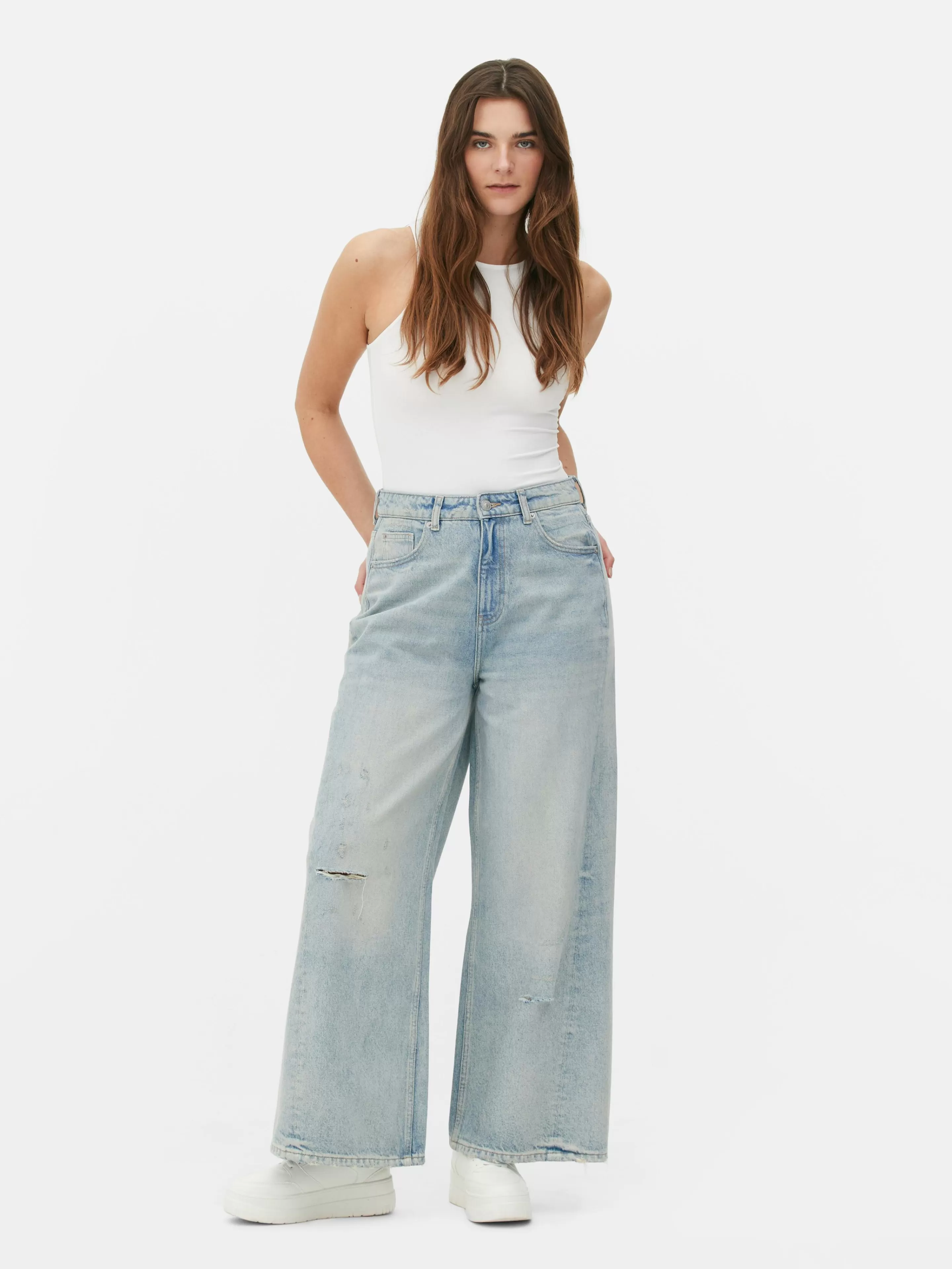 Jean Skater Effet Légèrement Vieilli-Primark Cheap