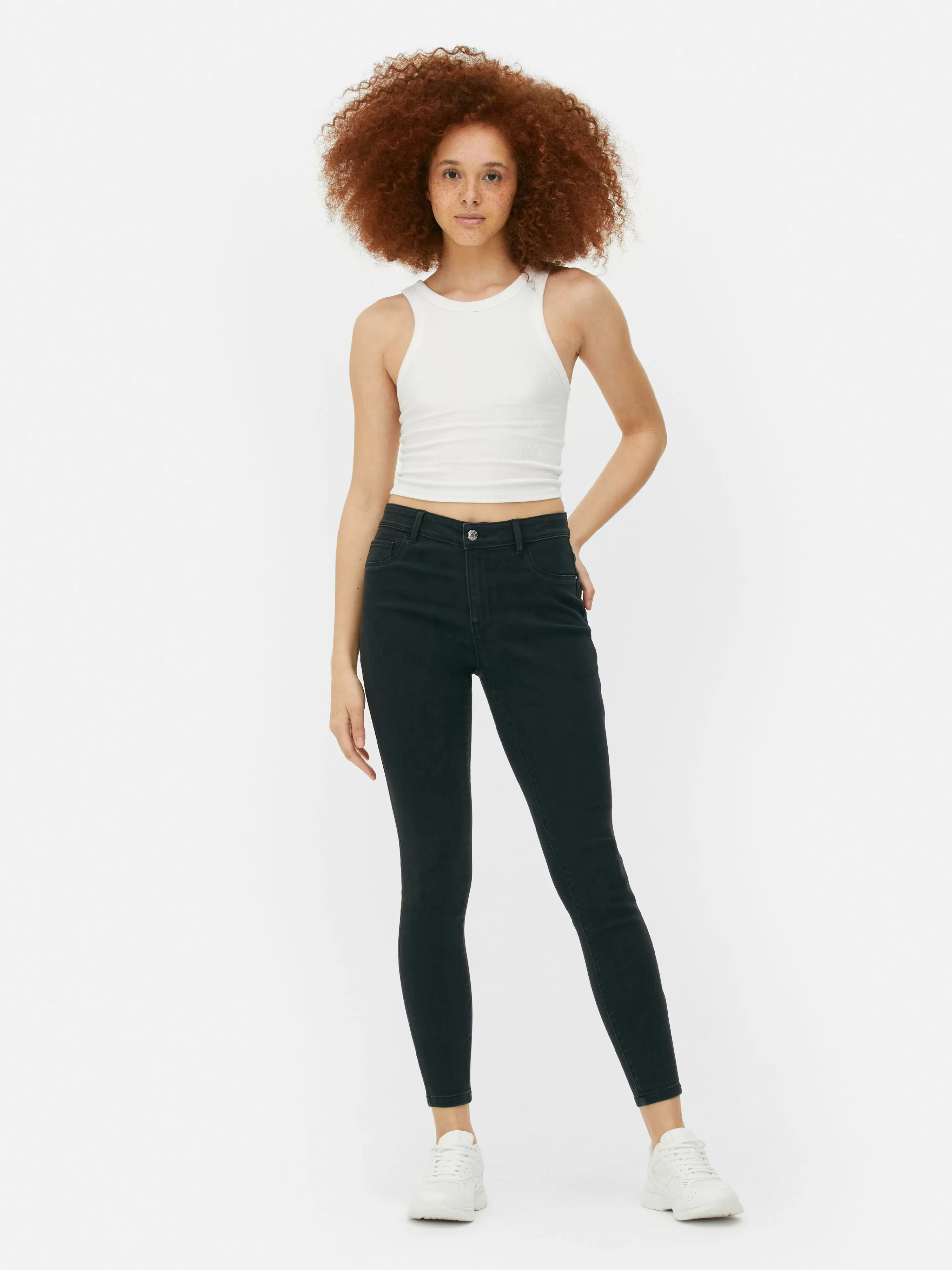 Jean Skinny Taille Mi-haute Essential-Primark Fashion
