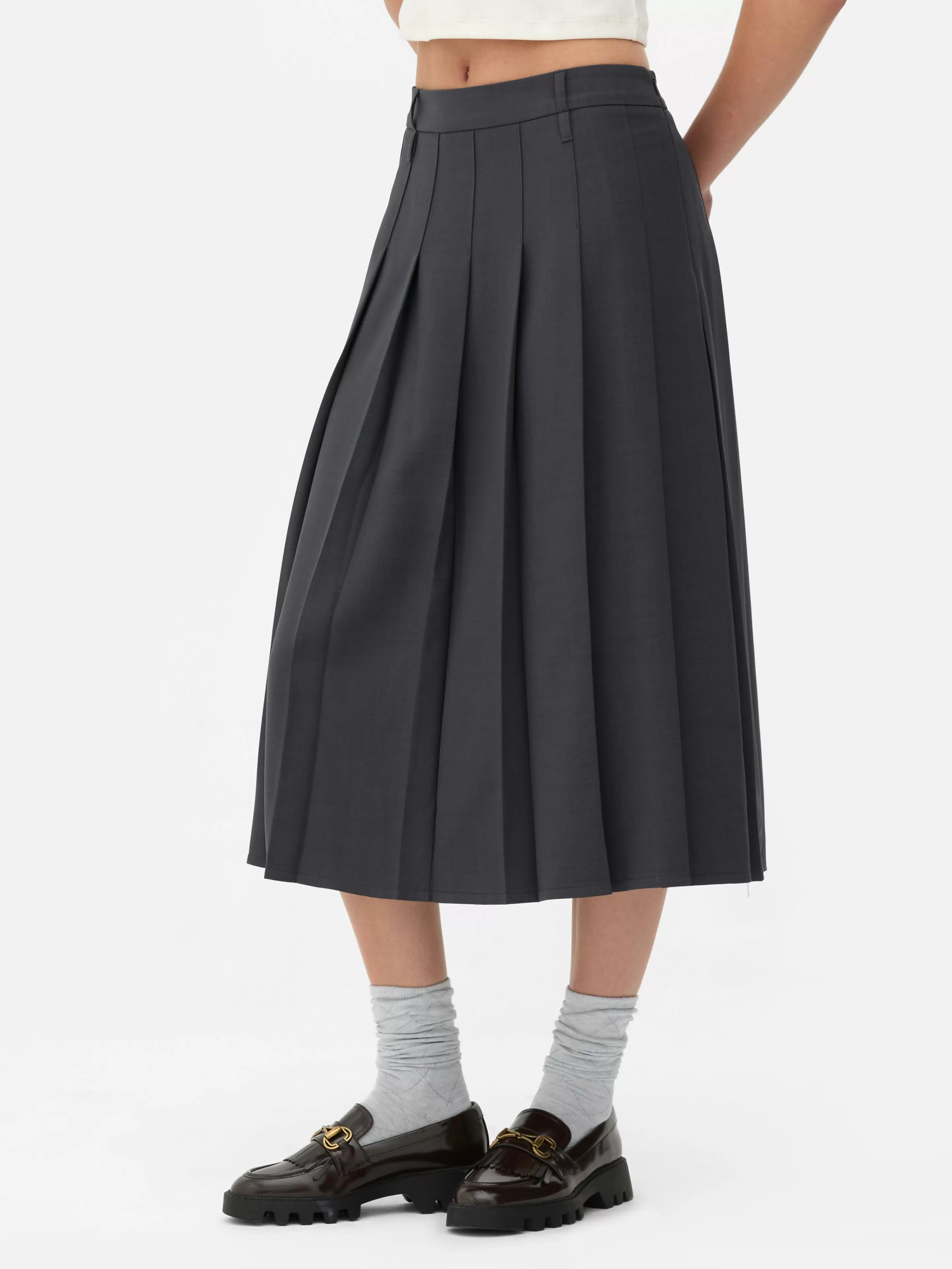 Jupe Mi-longue Plissée Rita Ora-Primark Cheap