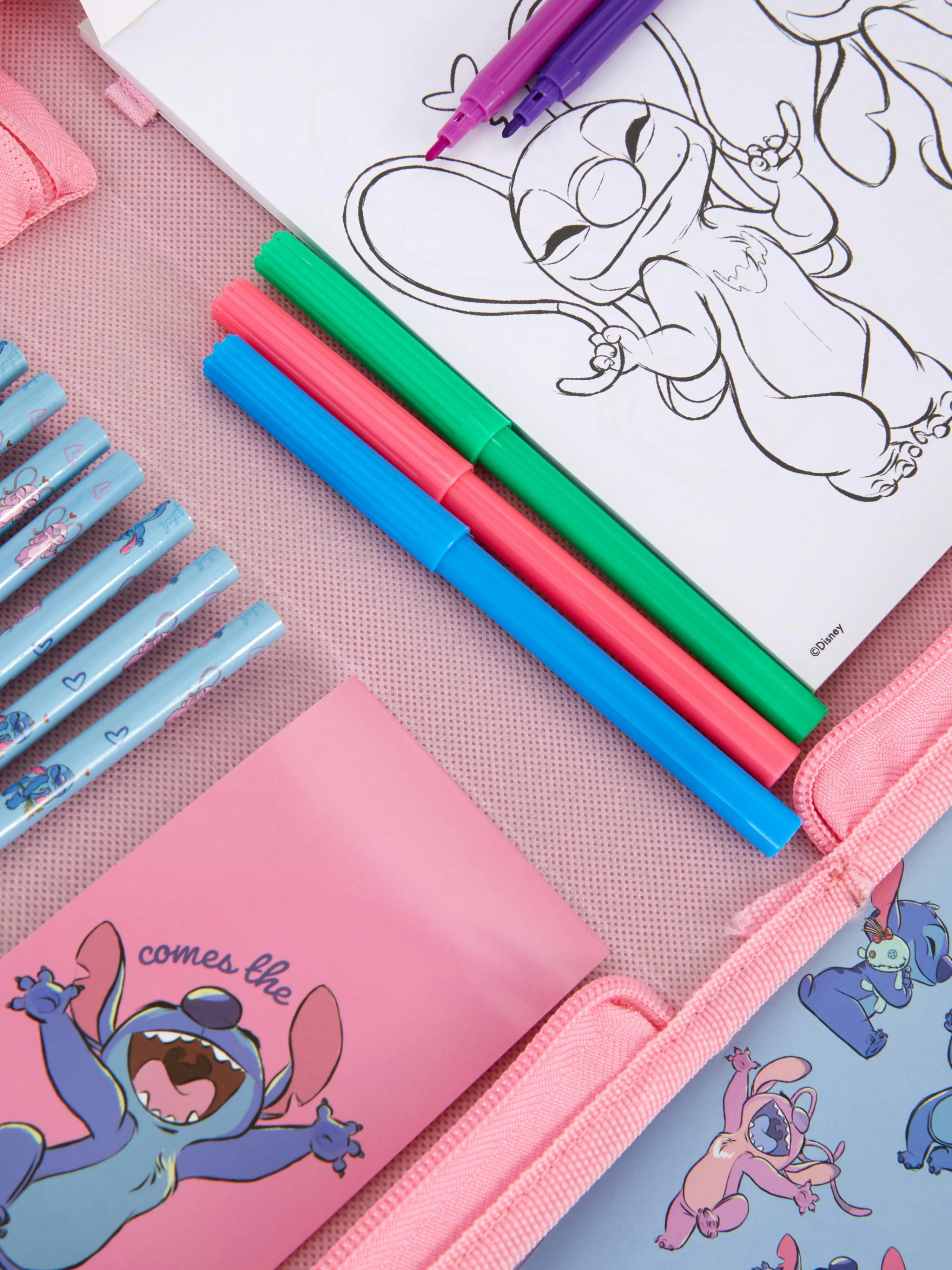 Kit De Fournitures De Bureau Disney Stitch & Angel-Primark Discount