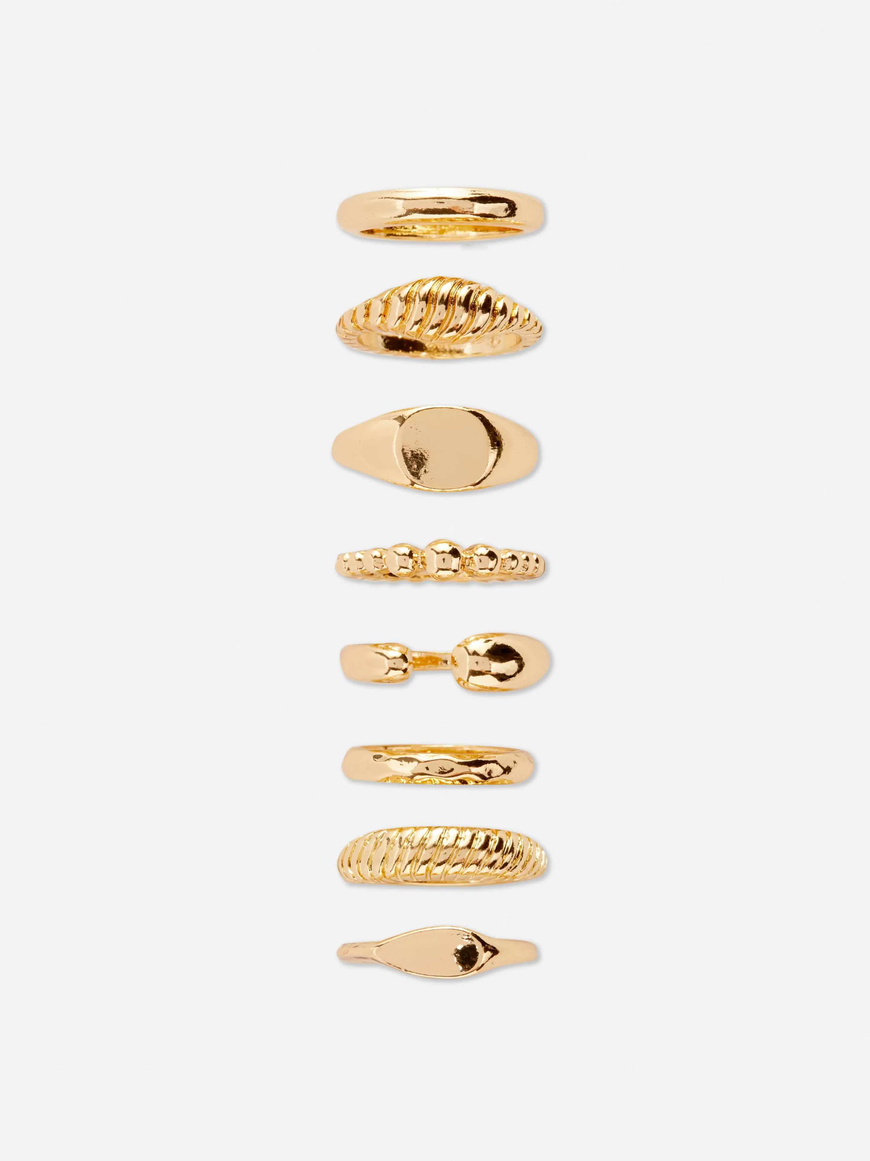 Lot De 8 Bagues Variées-Primark Clearance