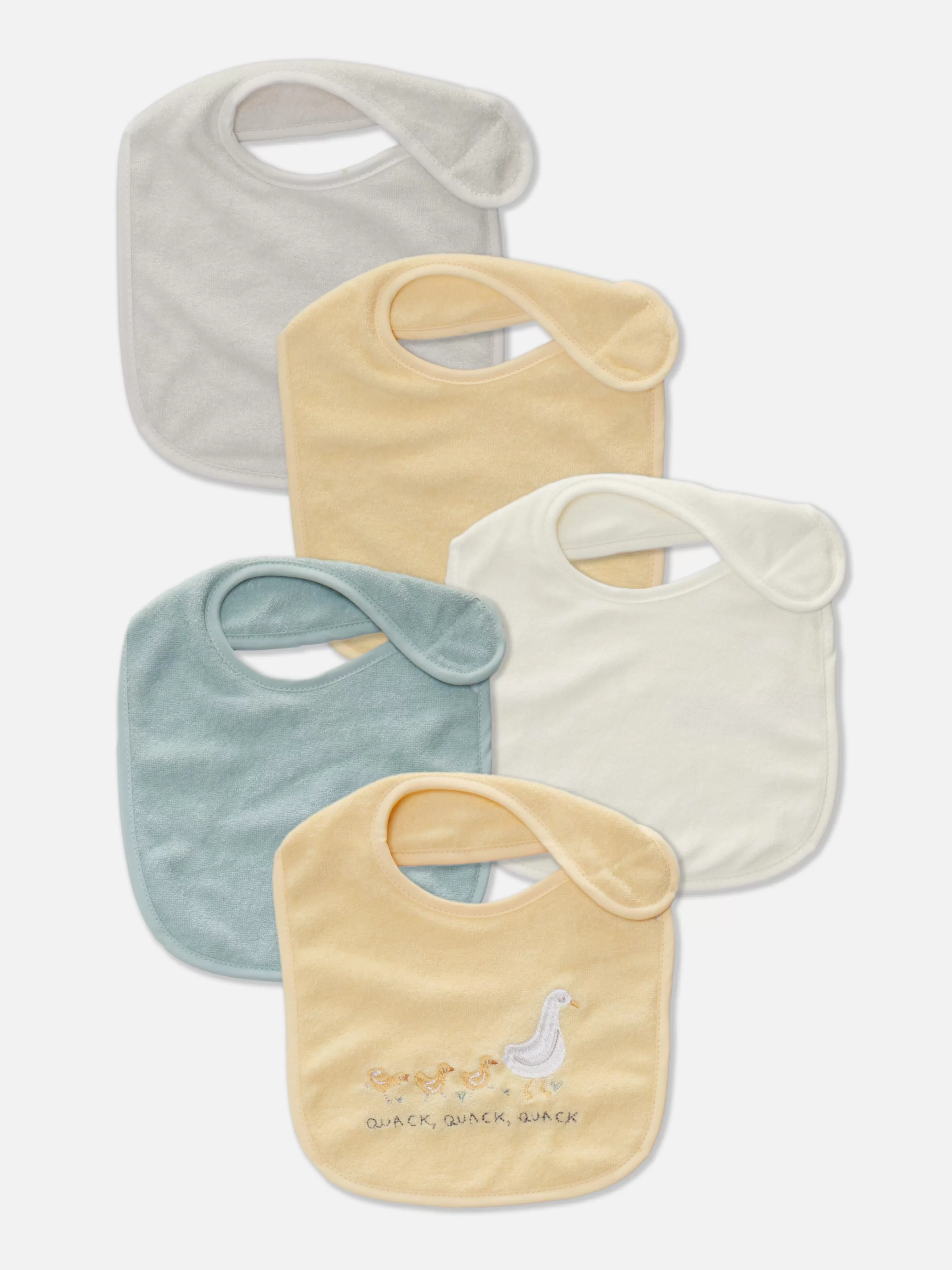 Lot De 5 Bavoirs En Tissu éponge Variés-Primark Clearance