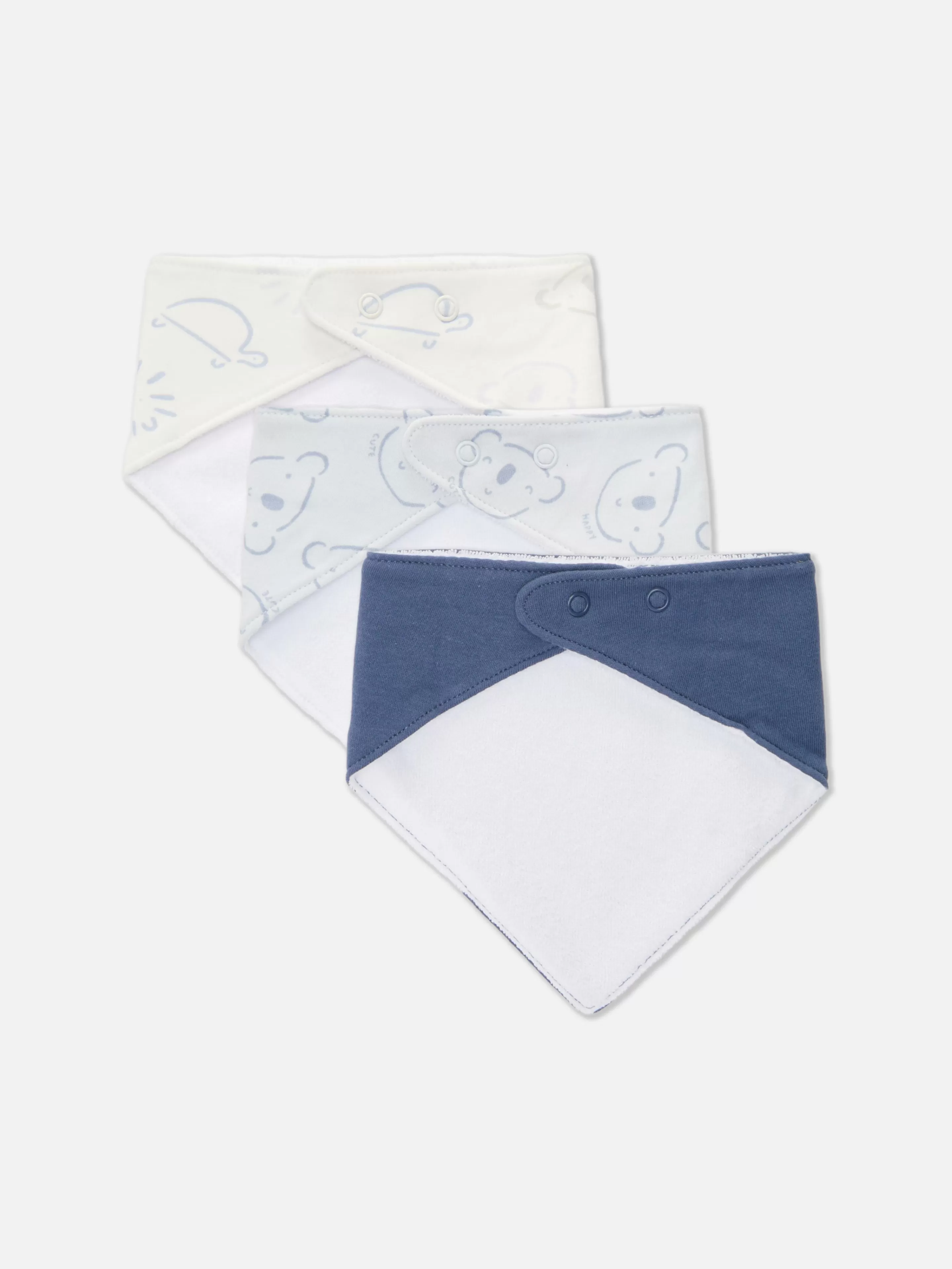 Lot De 3 Bavoirs Style Bandana à Motif Animal-Primark New