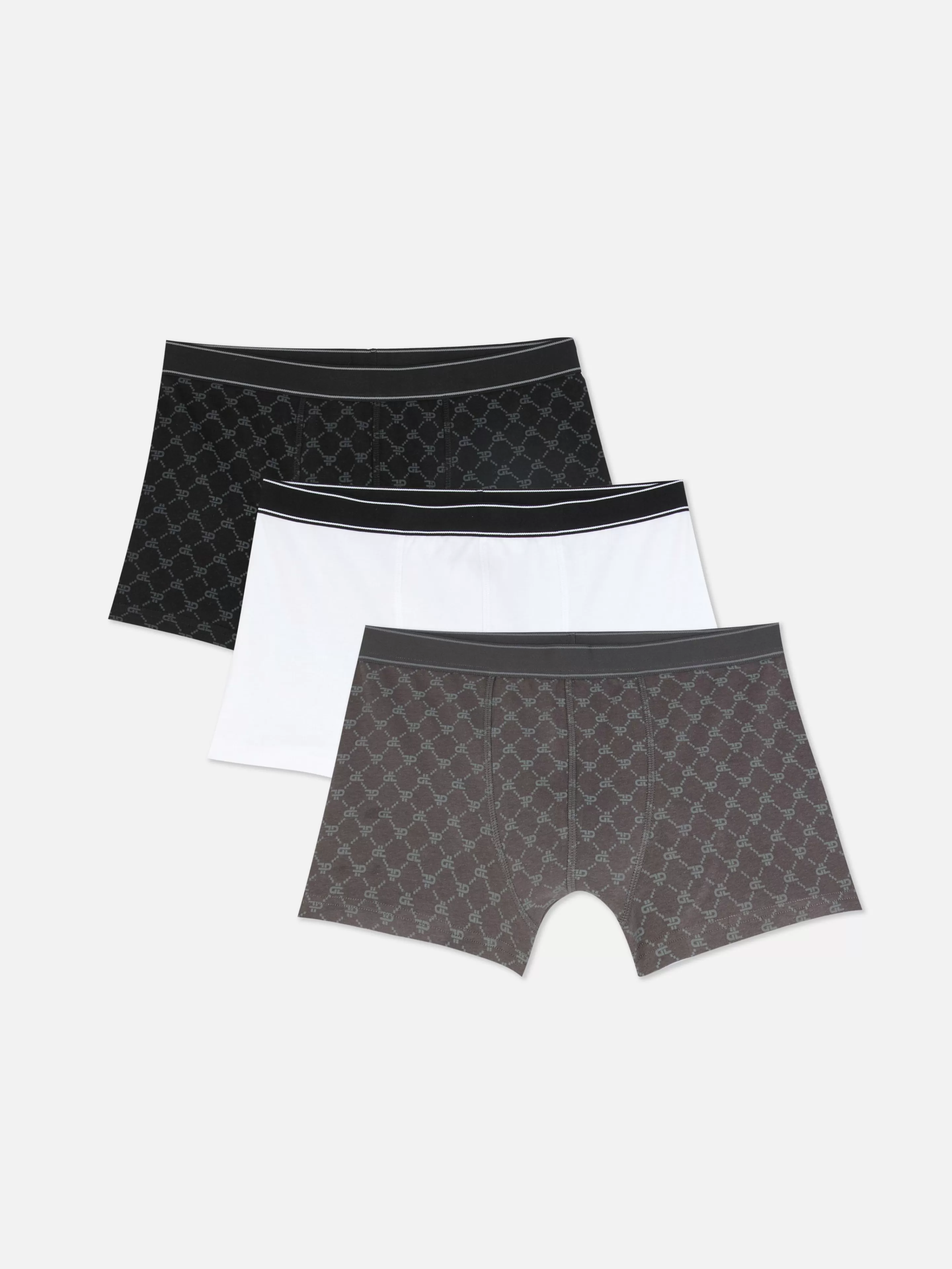 Lot De 3 Boxers à Imprimé Monogramme-Primark Hot