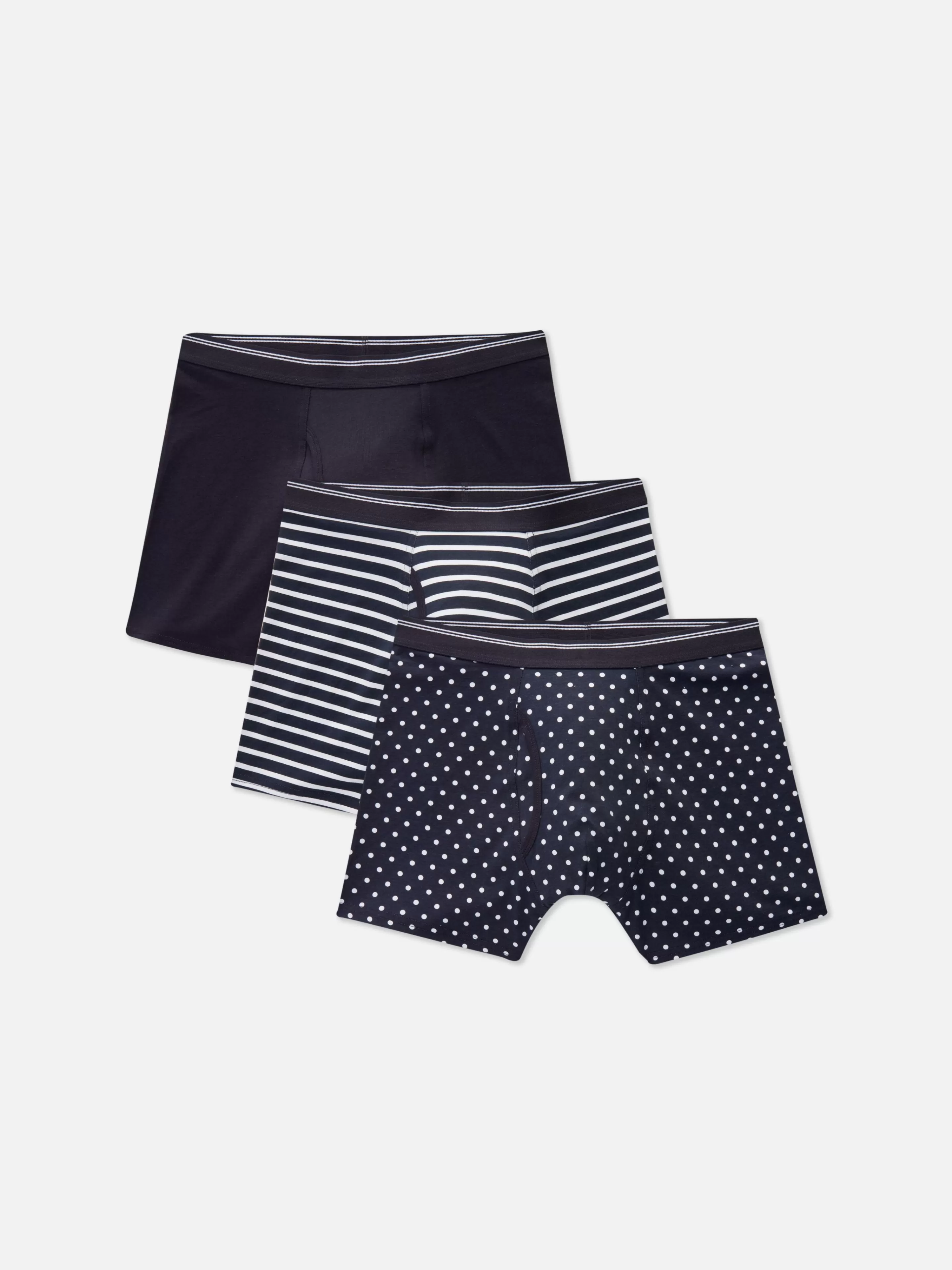 Lot De 3 Boxers à Pois Et Rayures-Primark Best