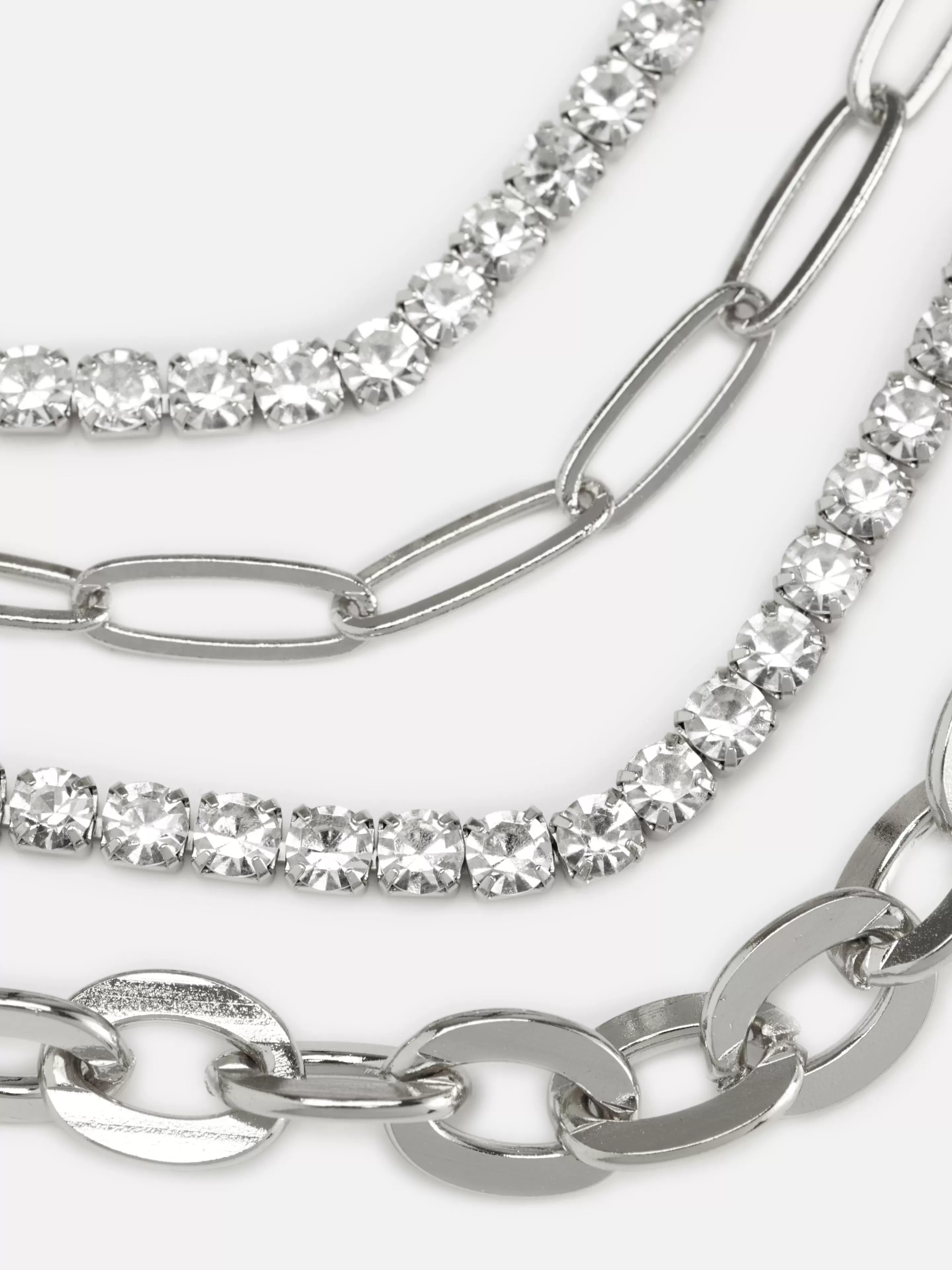 Lot De 4 Bracelets Chaîne à Strass-Primark Clearance