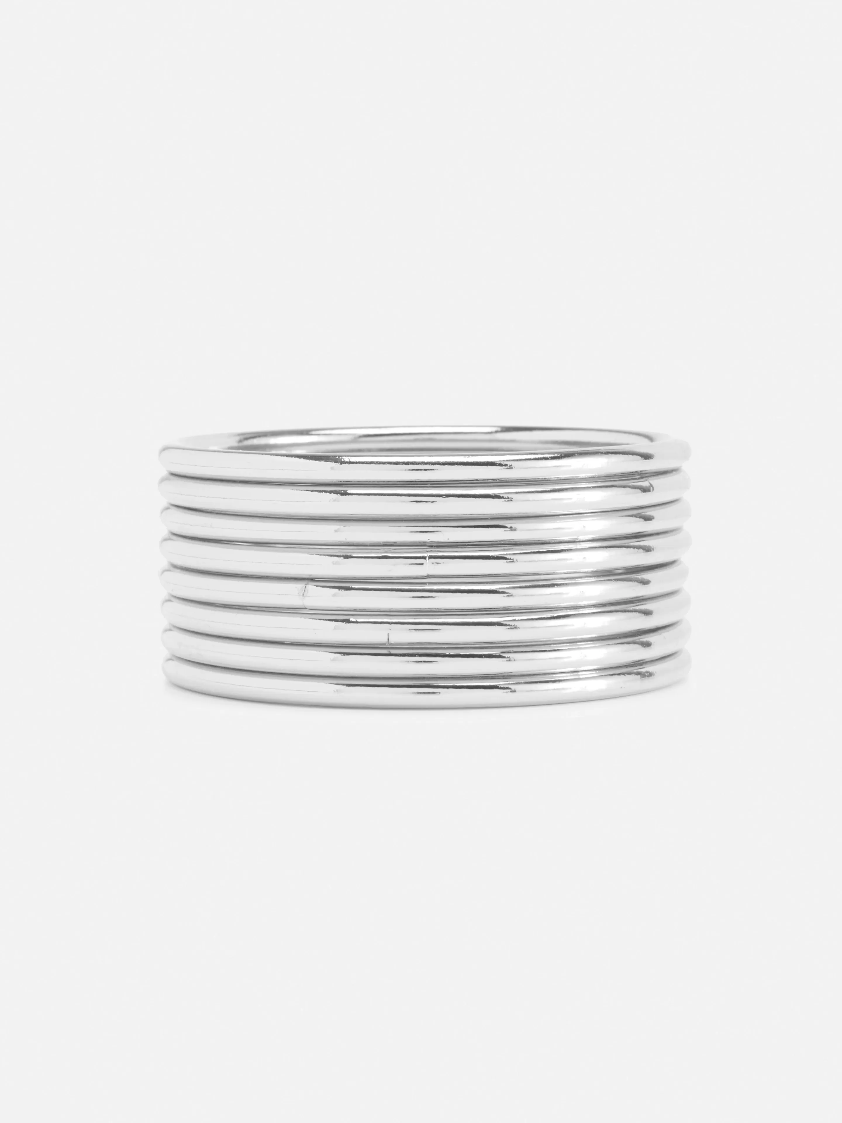 Lot De 8 Bracelets Joncs Métallisés-Primark Outlet