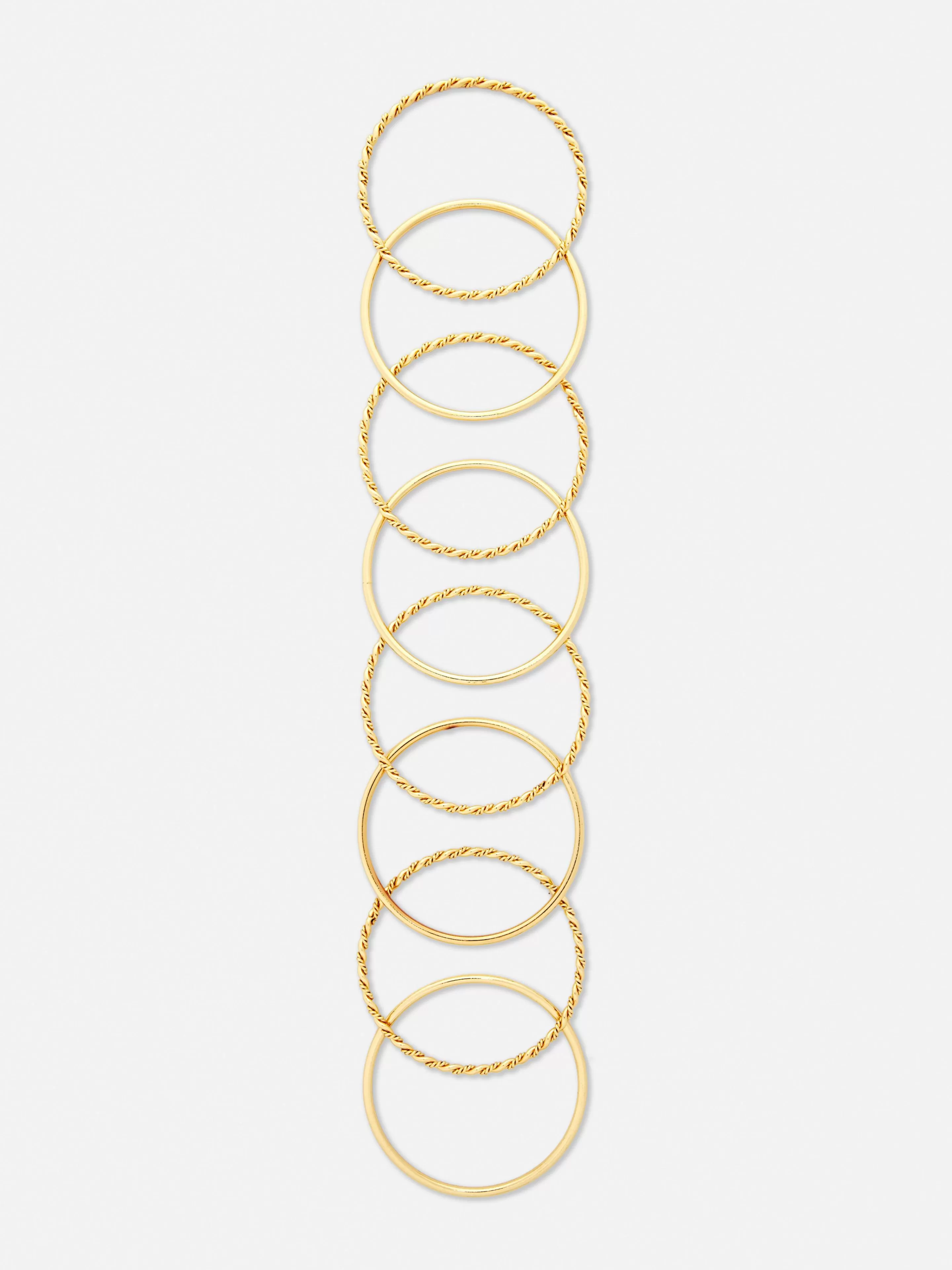 Lot De 8 Bracelets Joncs Texturés-Primark Cheap