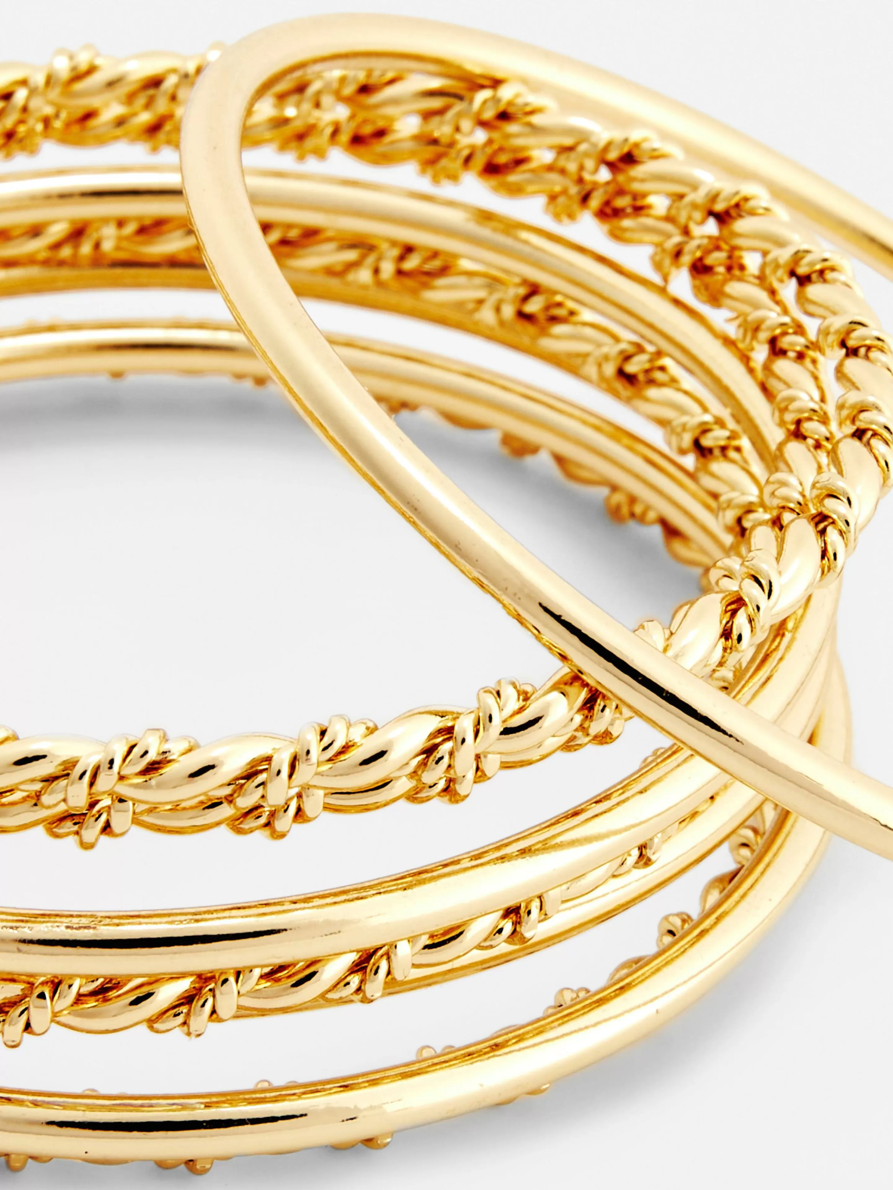 Lot De 8 Bracelets Joncs Texturés-Primark Cheap