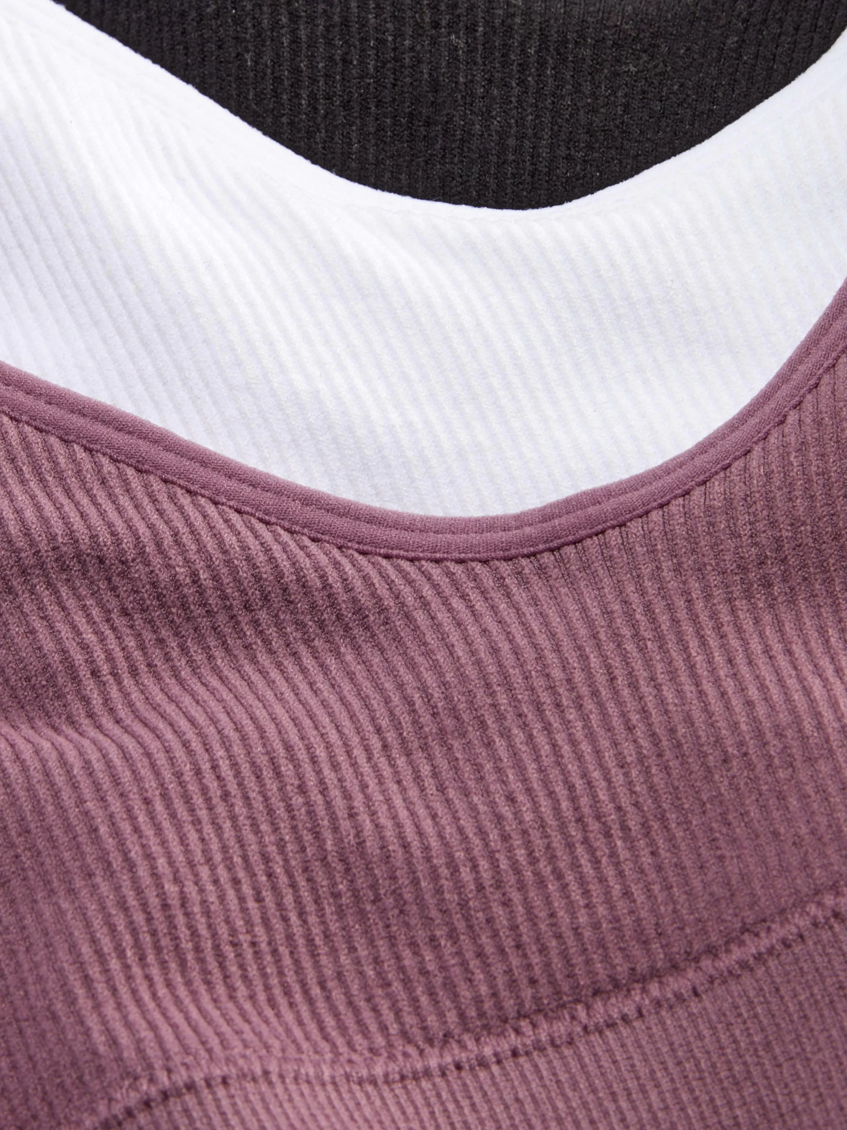 Lot De 3 Brassières Caraco Courtes Sans Couture-Primark Hot