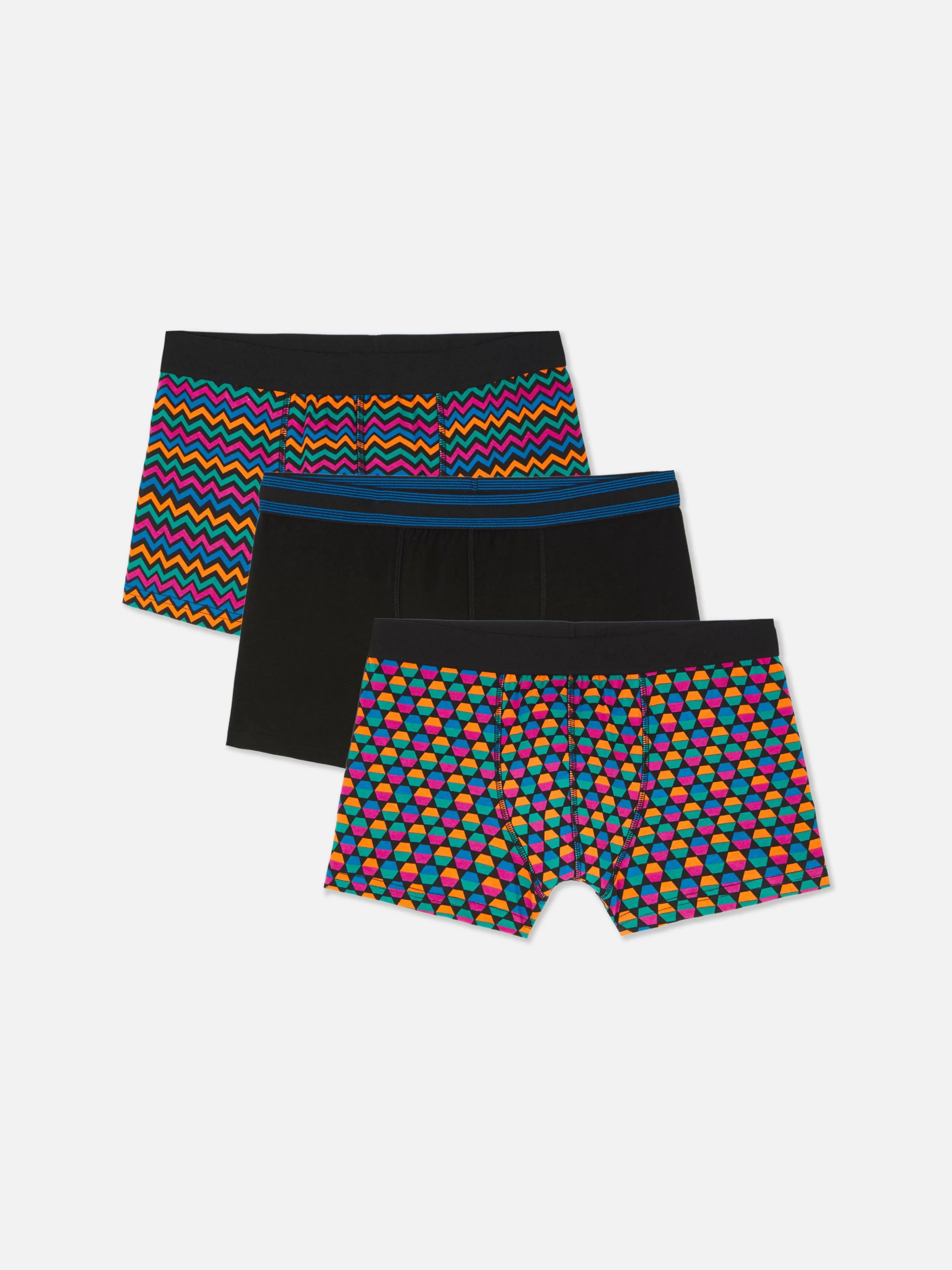 Lot De 3 Caleçons à Motif Géométrique Tendance-Primark Store