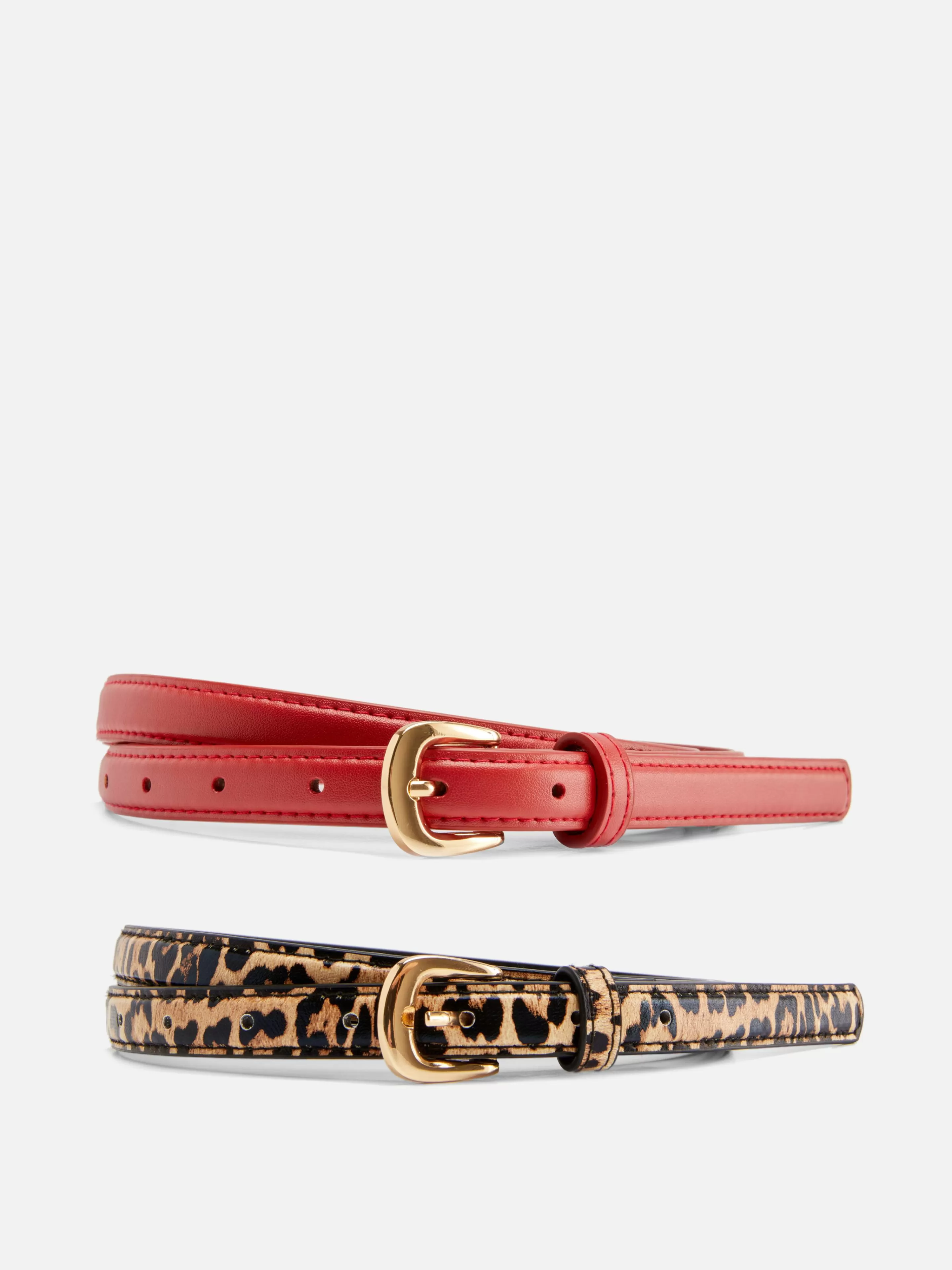 Lot De 2 Ceintures Skinny En Simili Cuir-Primark Cheap