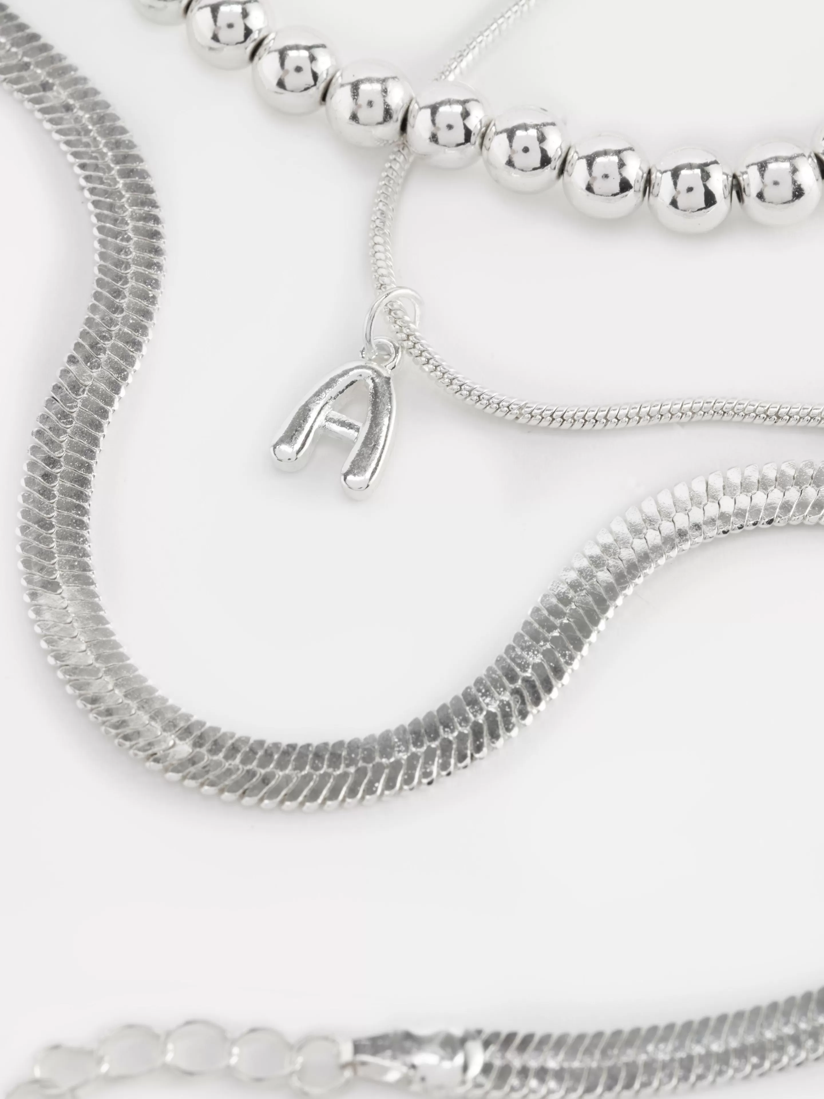 Lot De 3 Chaînes De Cheville Infinité Et Initiale-Primark Store