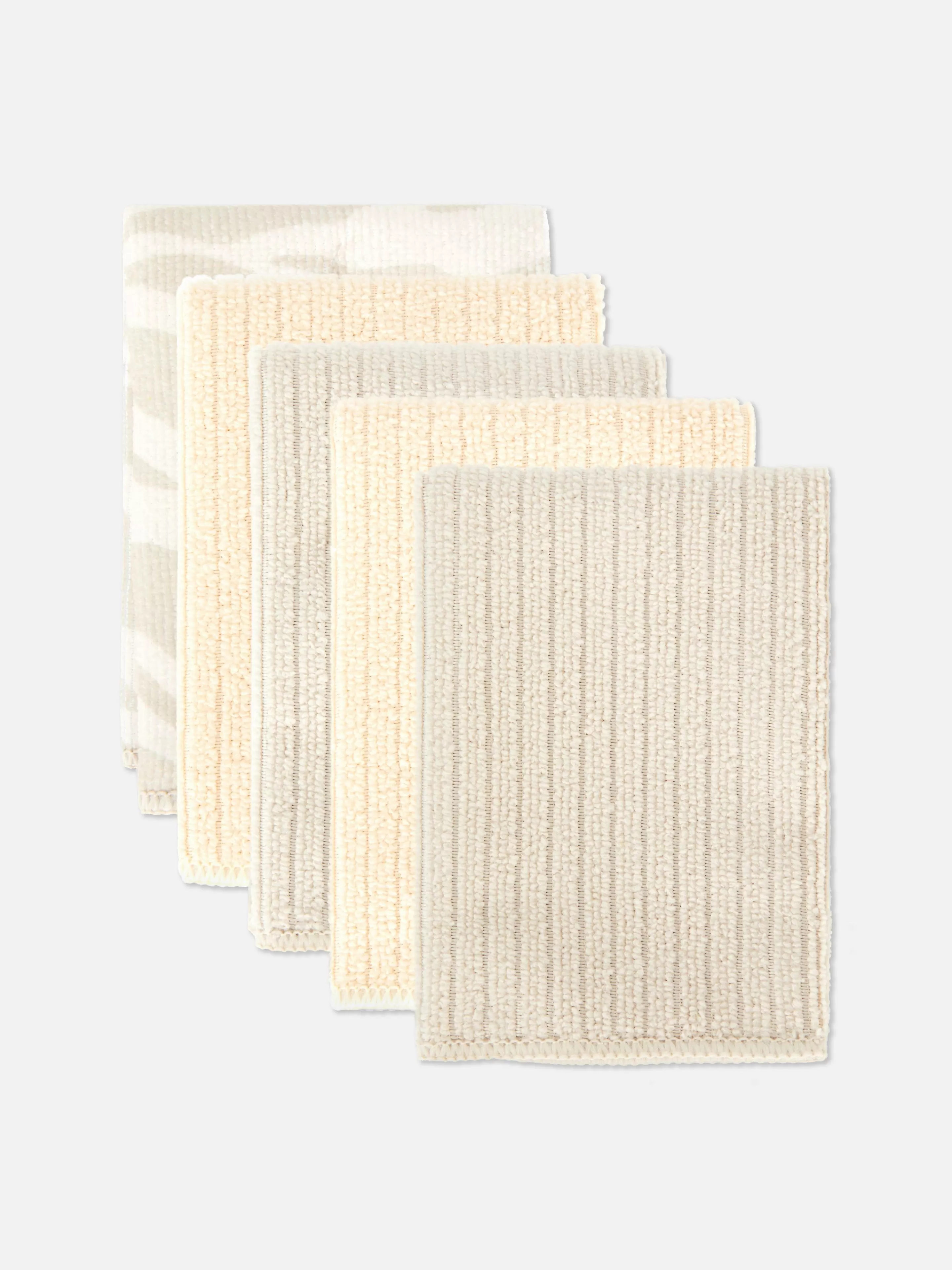 Lot De 5 Chiffons De Ménage Côtelés-Primark Best