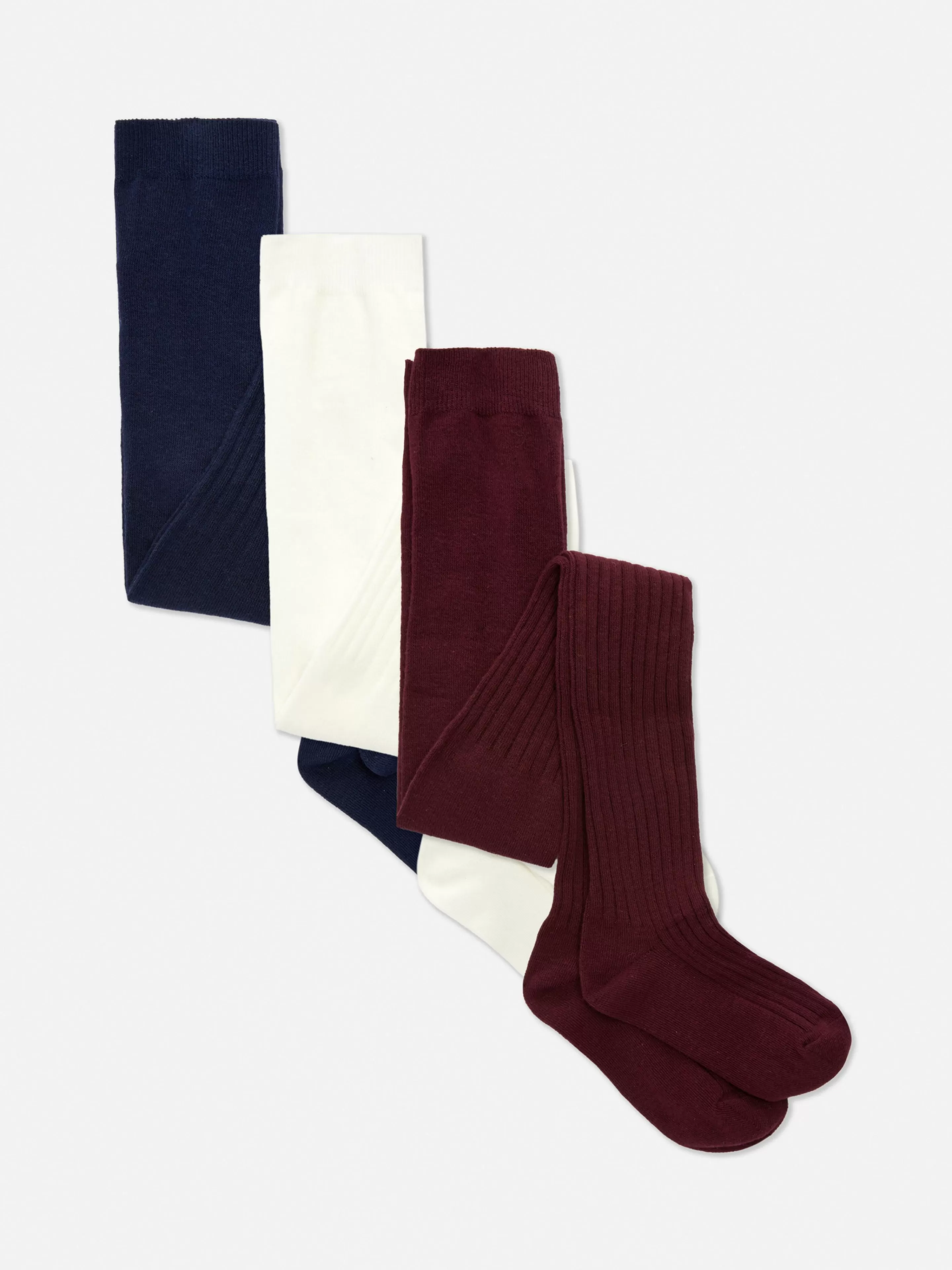 Lot De 3 Collants Côtelés Essential-Primark Clearance