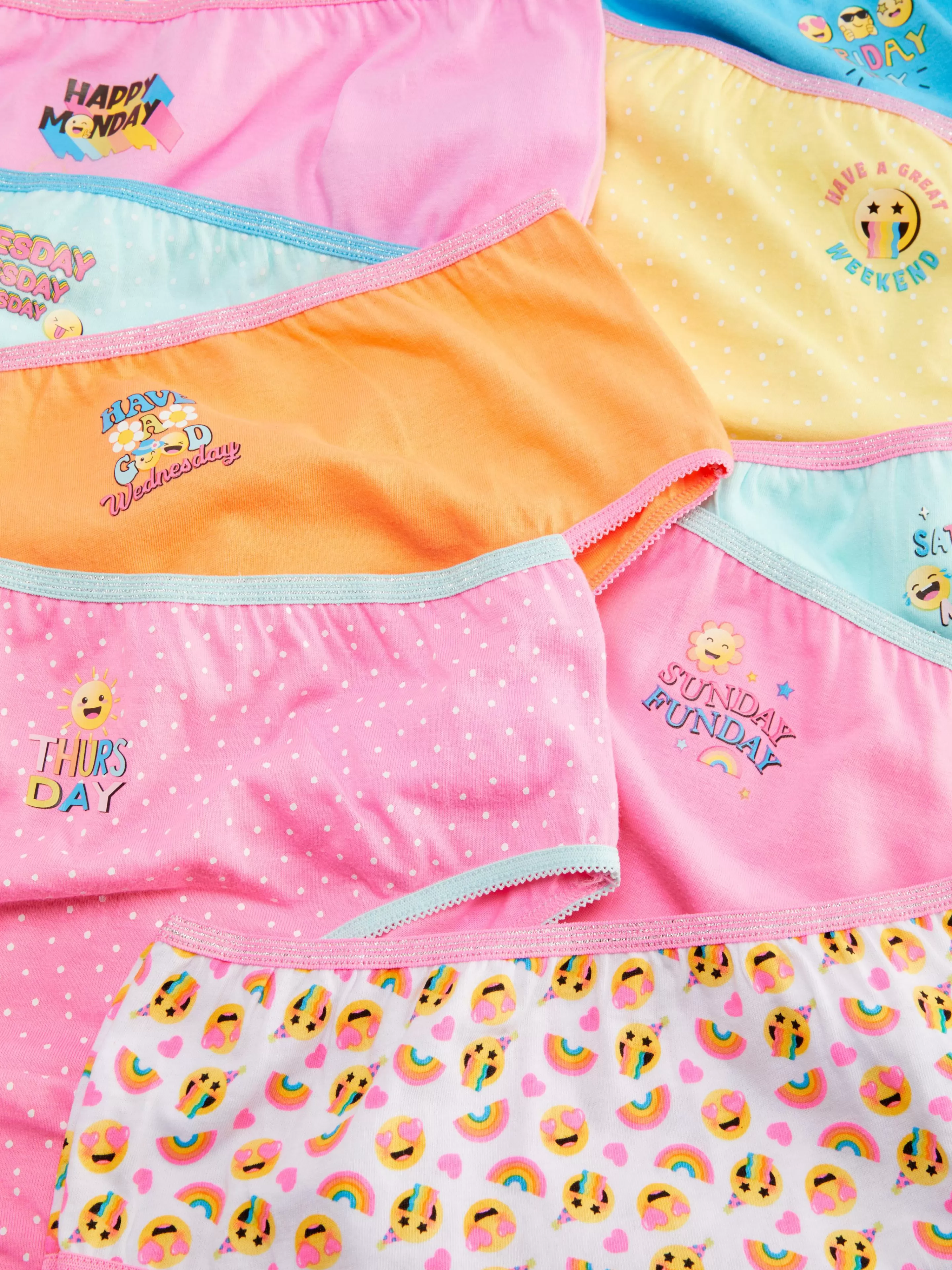Lot De 10 Culottes à Imprimé Emoji-Primark Flash Sale