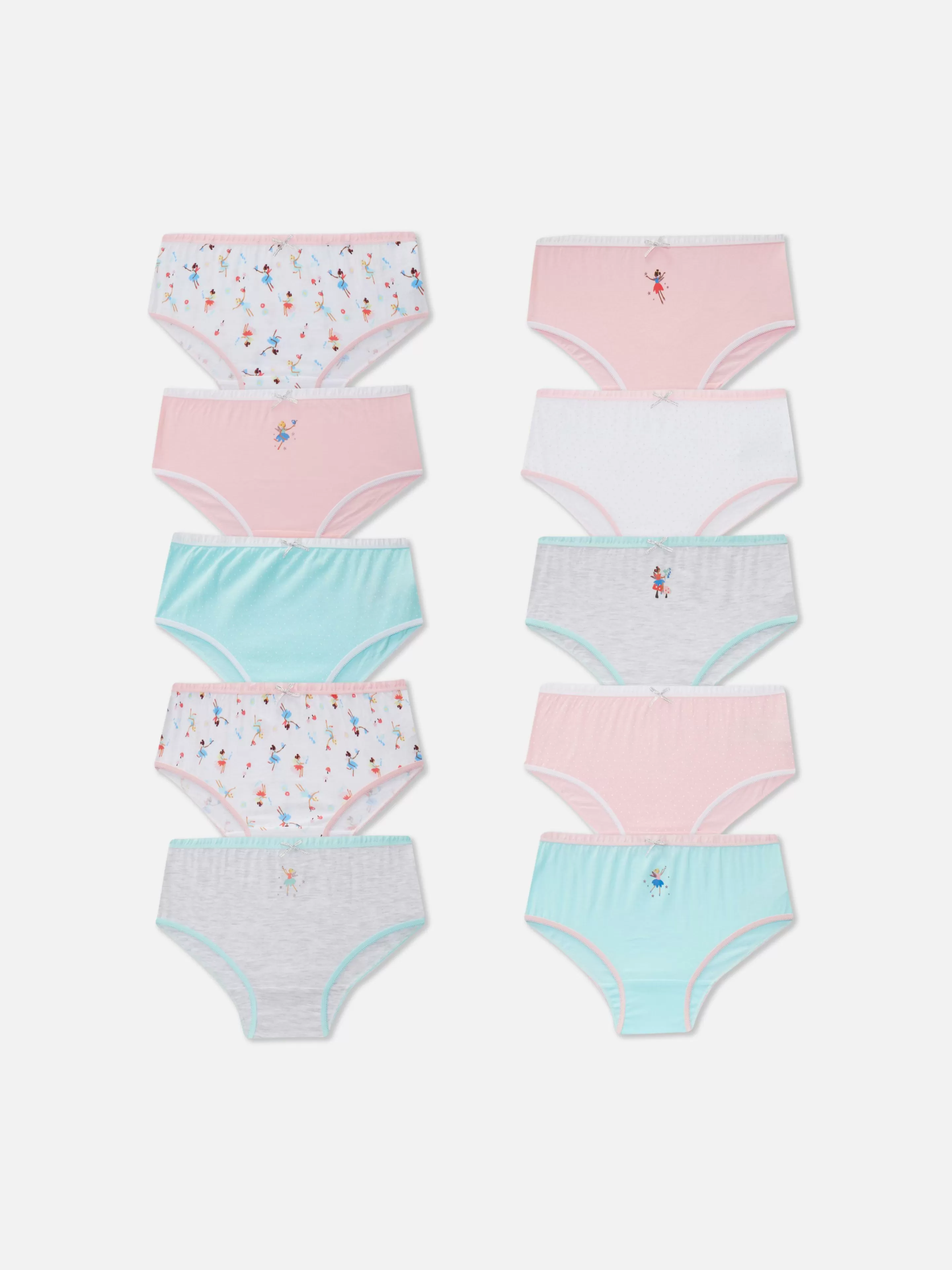 Lot De 10 Culottes à Imprimé Fées-Primark Cheap