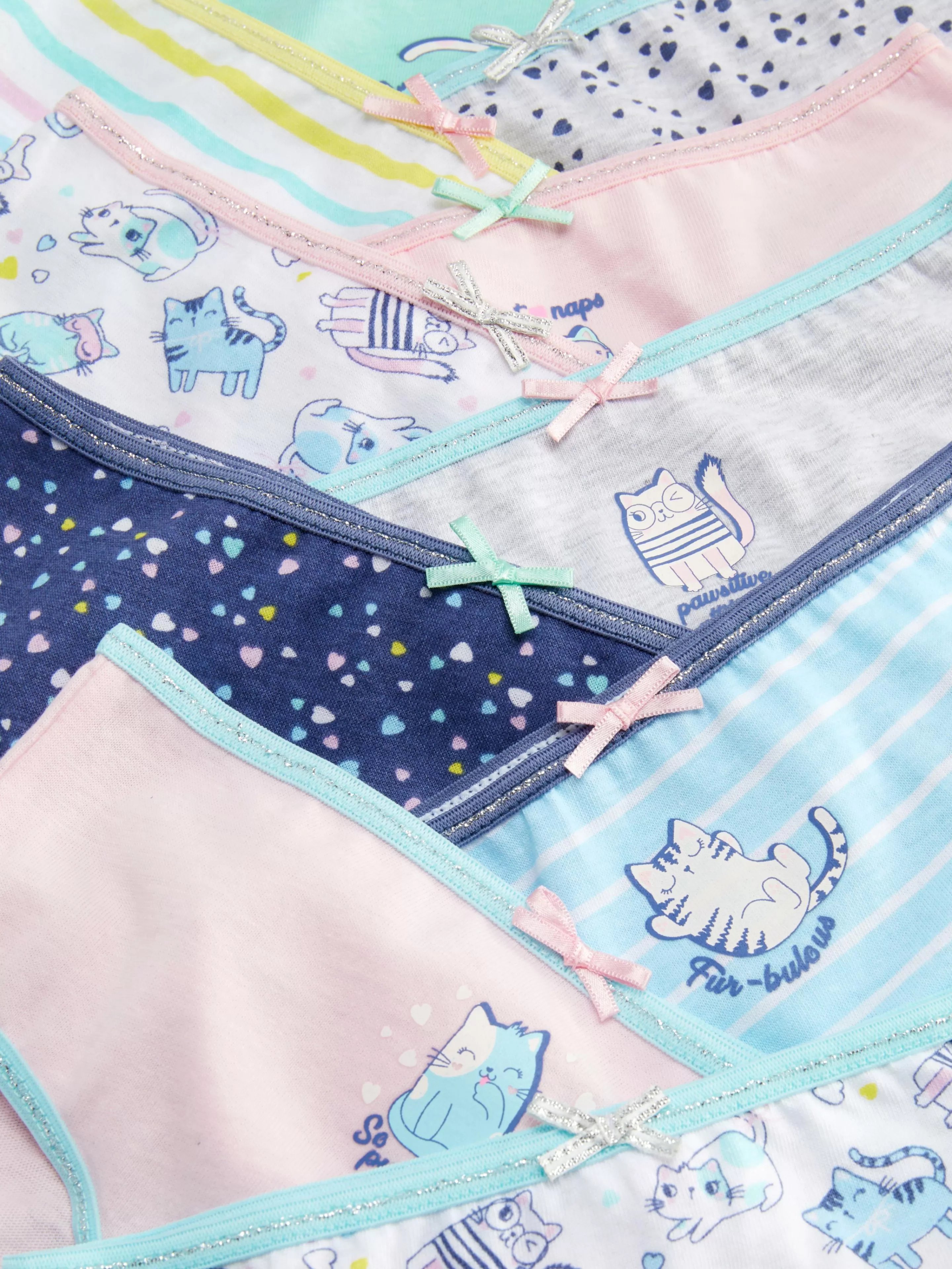 Lot De 10 Culottes à Imprimés Chat Variés-Primark Hot