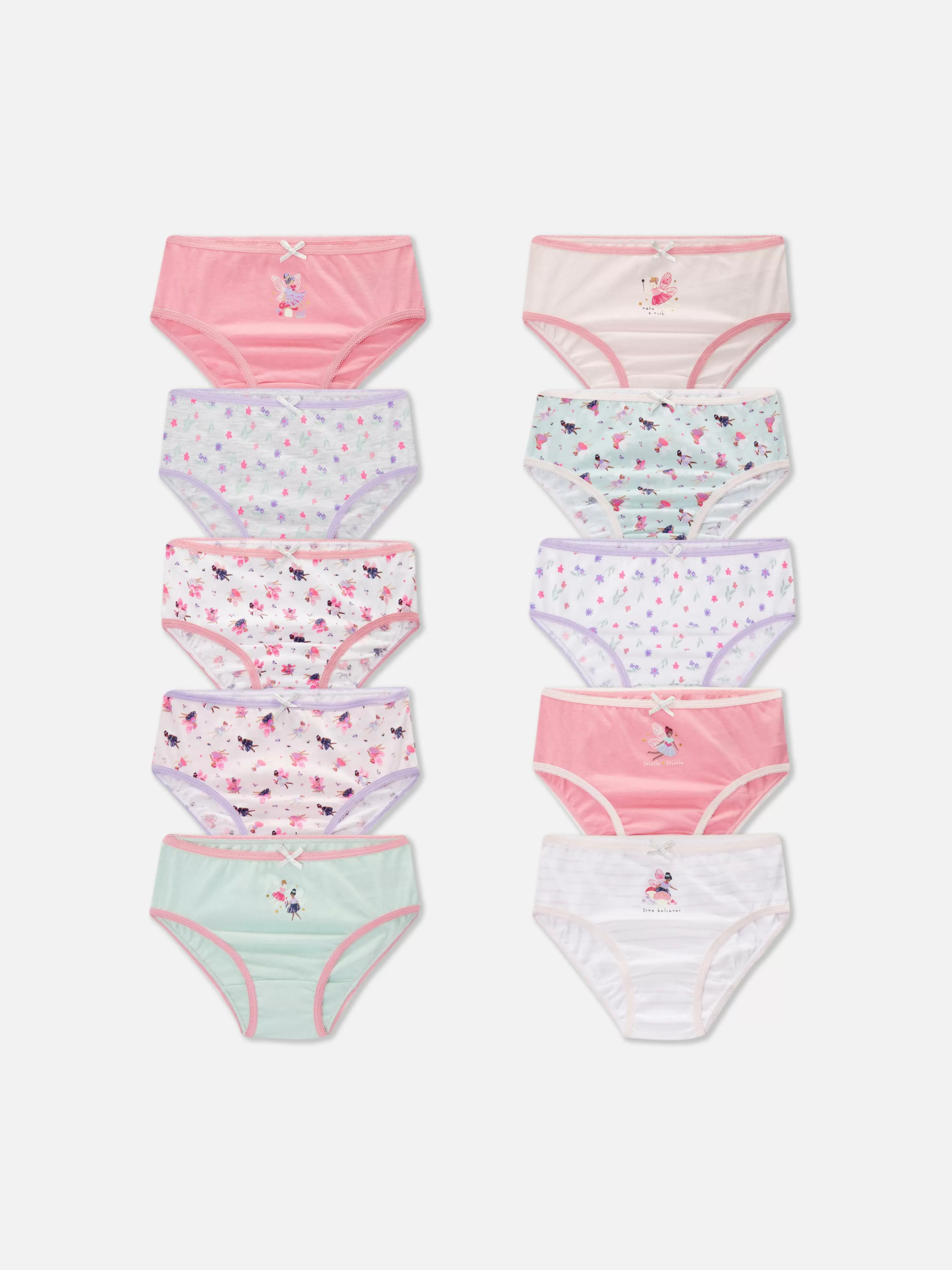 Lot De 10 Culottes à Motif Fées-Primark Sale