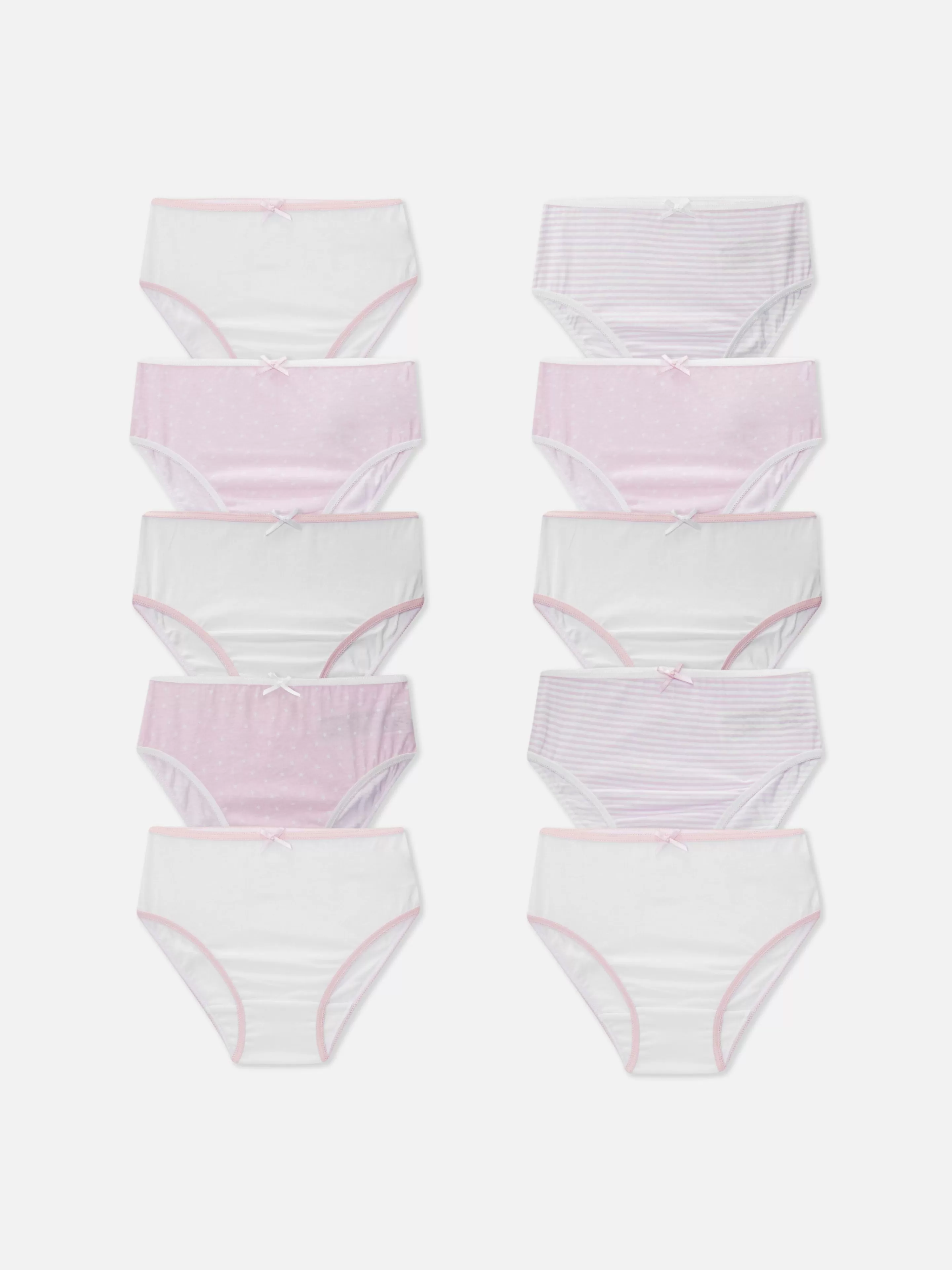 Lot De 10 Culottes à Rayures Et étoiles-Primark Store