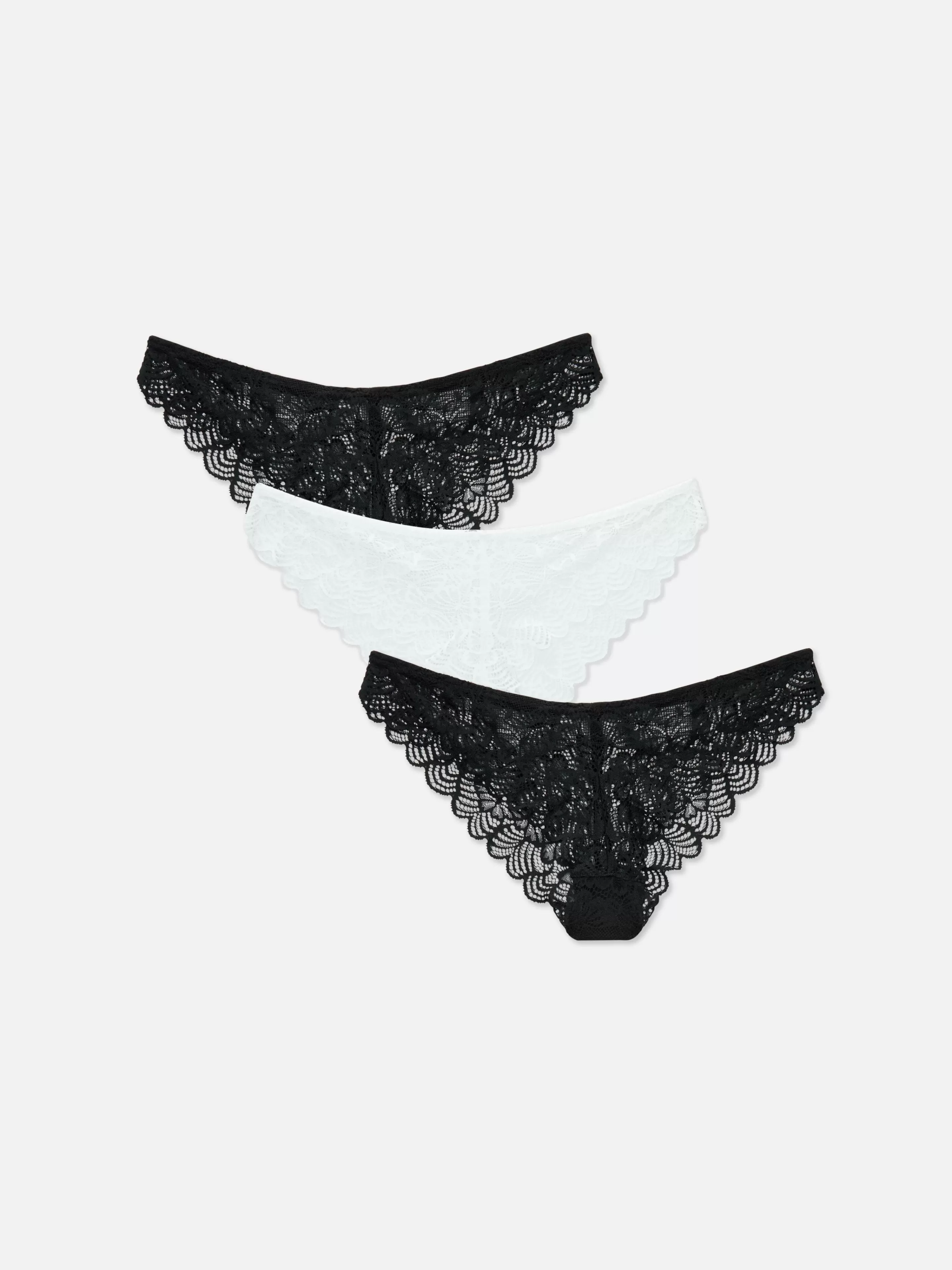 Lot De 3 Culottes Brésiliennes En Dentelle-Primark Clearance