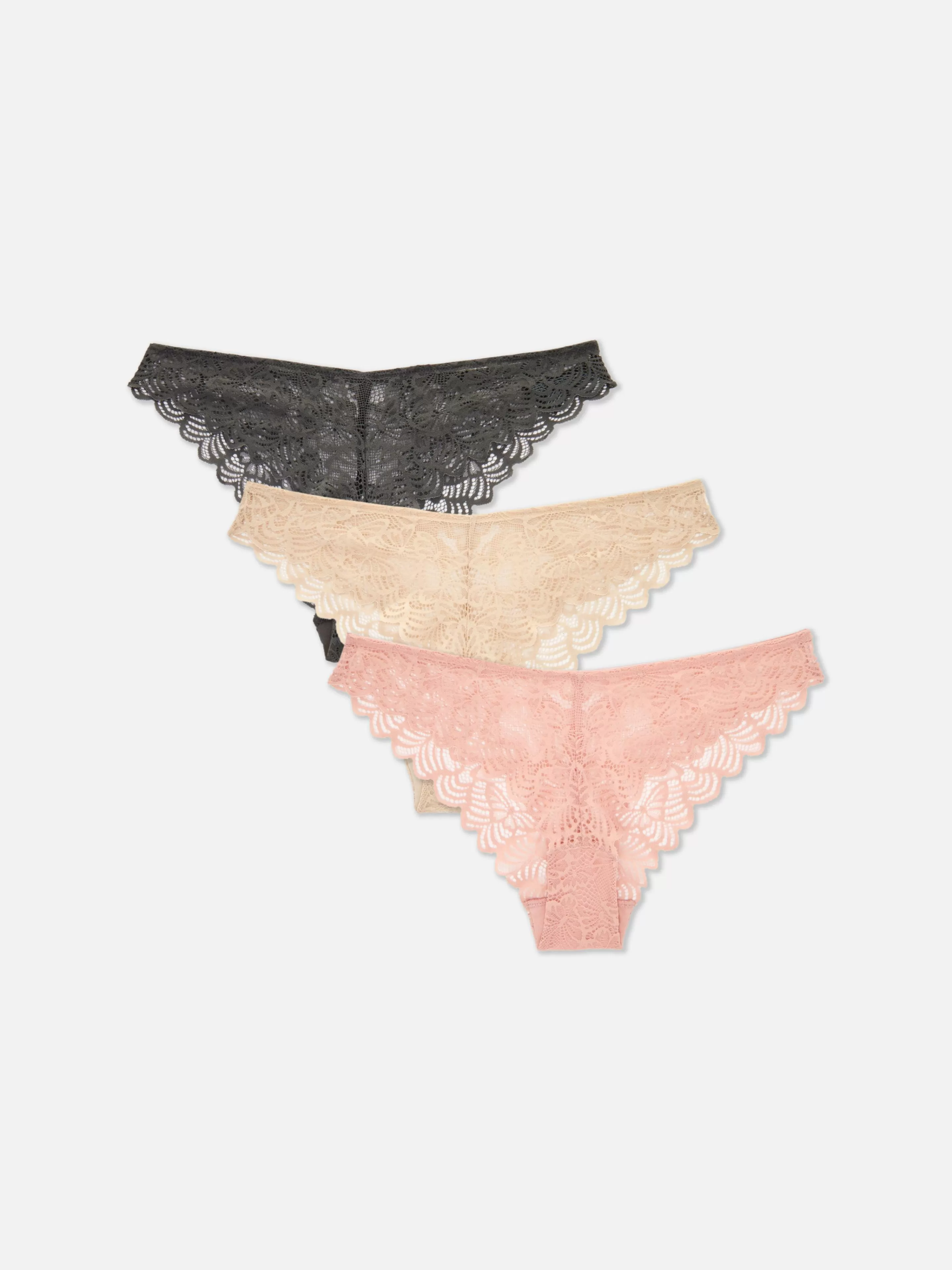 Lot De 3 Culottes Brésiliennes En Dentelle-Primark Store