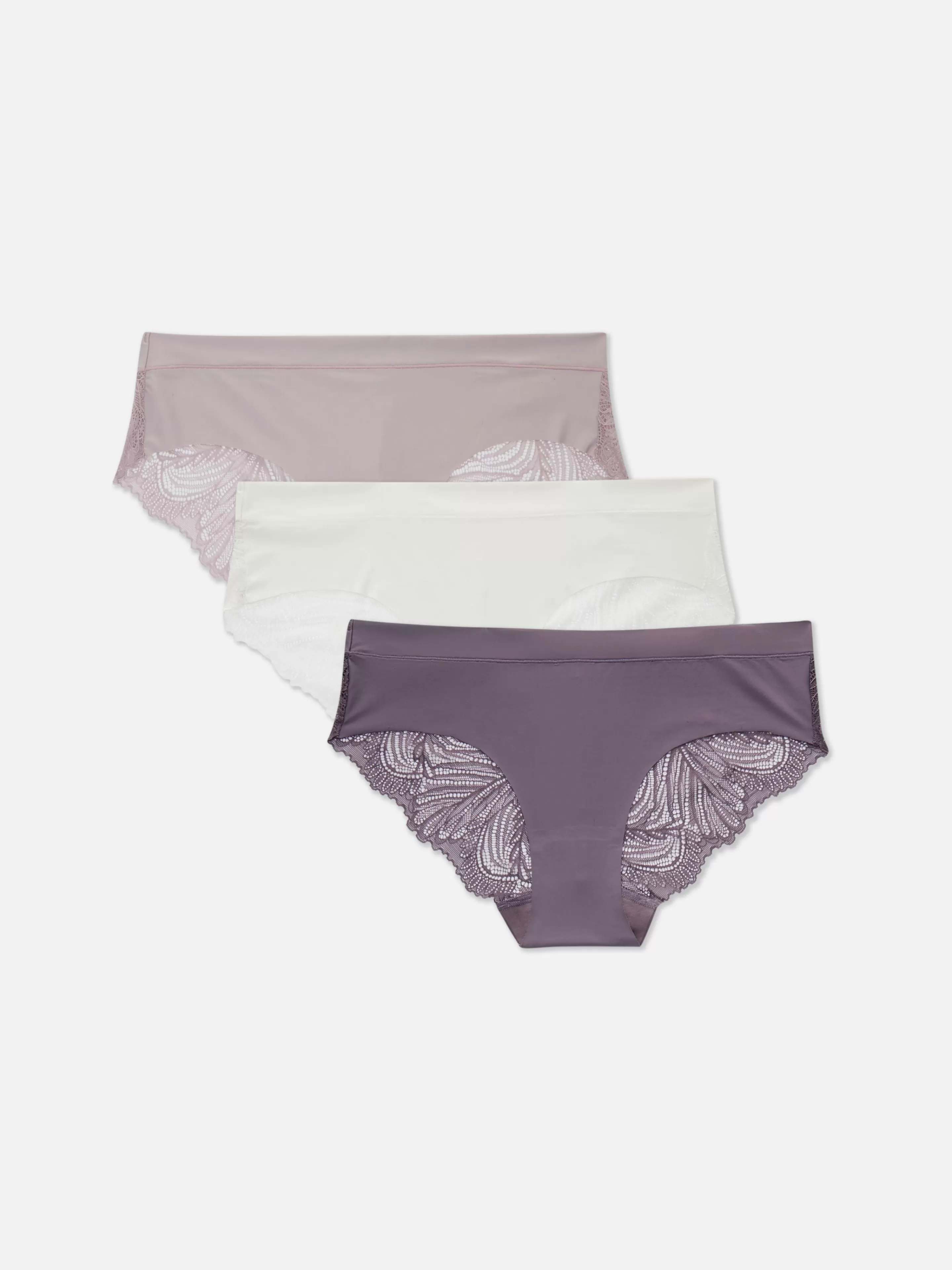 Lot De 3 Culottes Brésiliennes Invisibles à Dos En Dentelle-Primark Store
