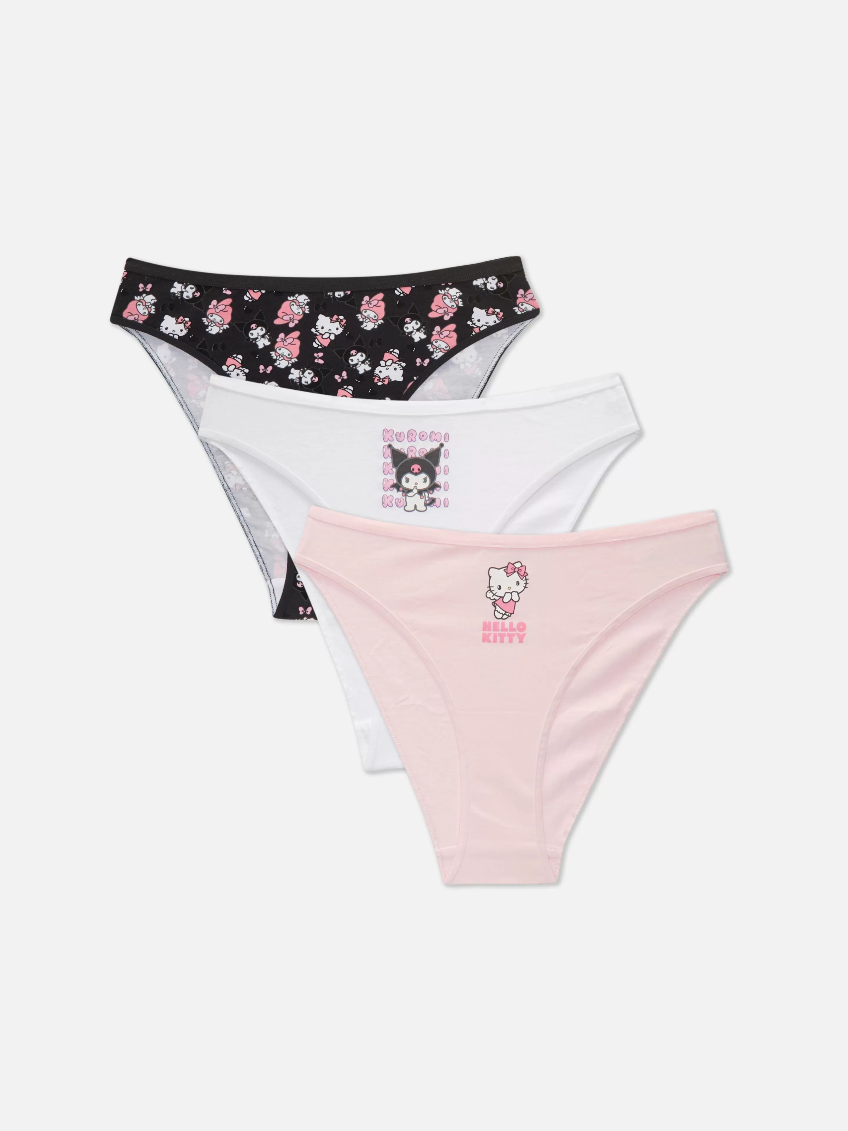 Lot De 3 Culottes échancrées Hello Kitty-Primark Outlet