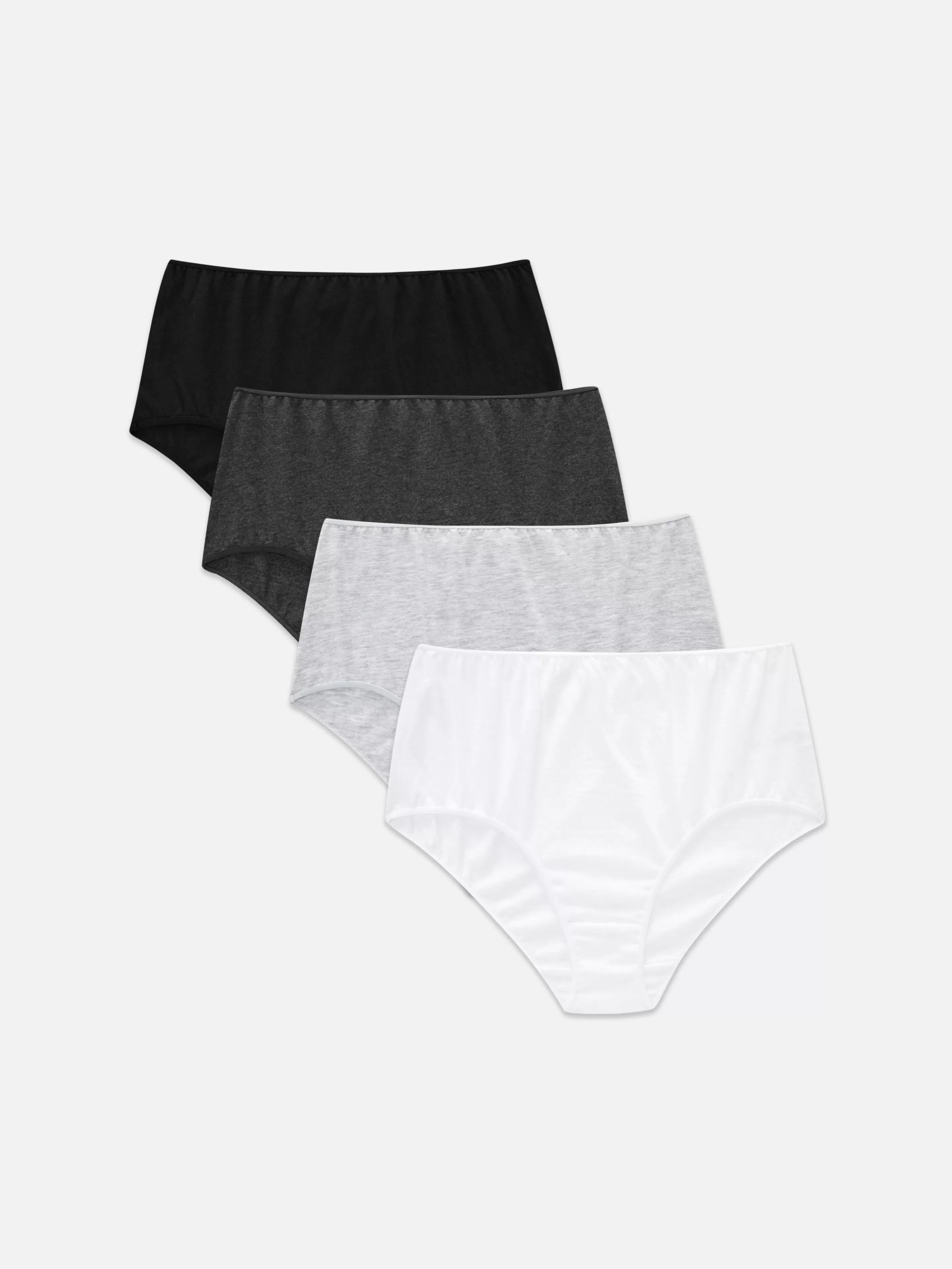 Lot De 4 Culottes Hautes Ton Sur Ton-Primark Store