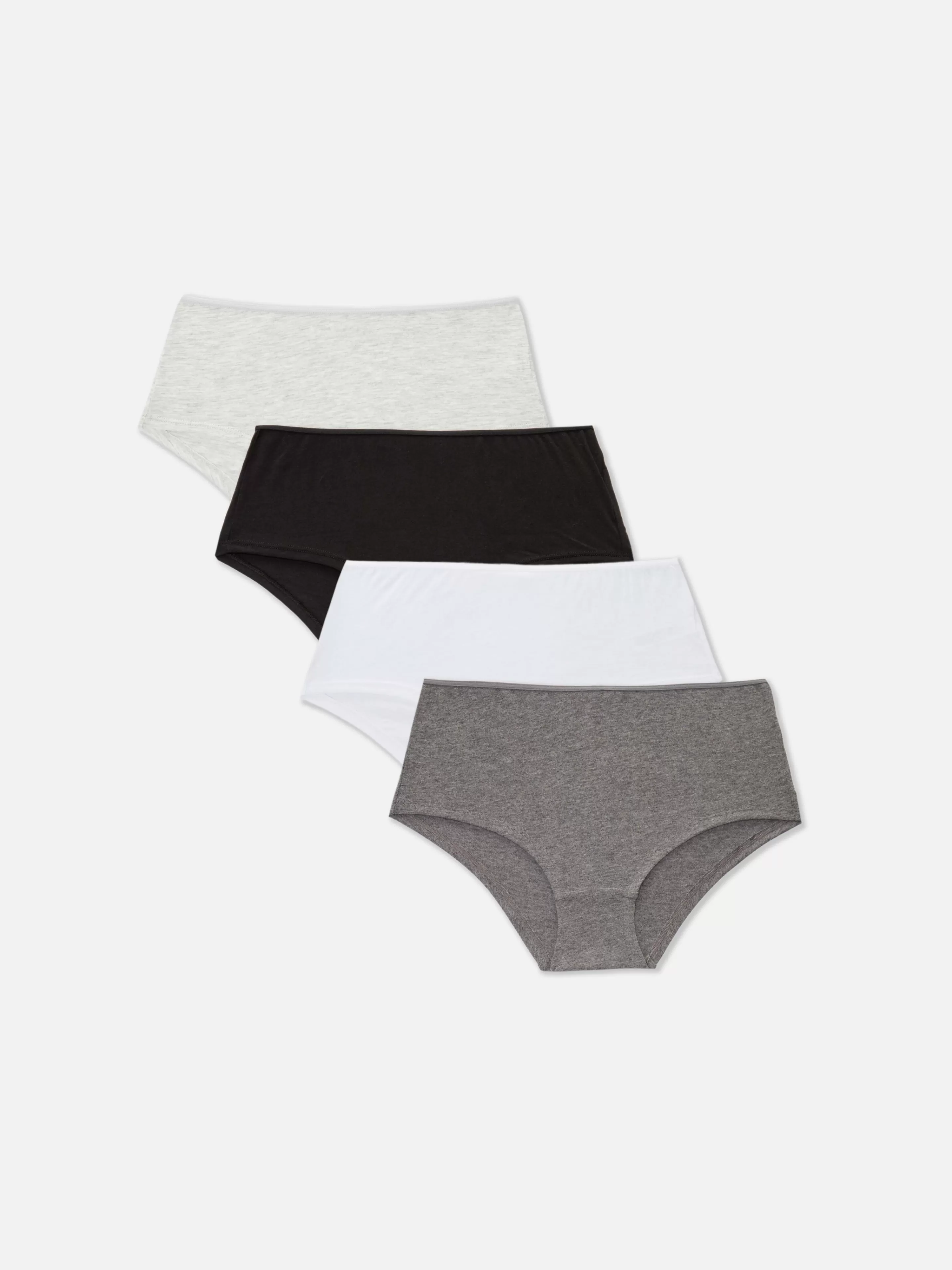 Lot De 4 Culottes Hautes Ton Sur Ton-Primark Hot