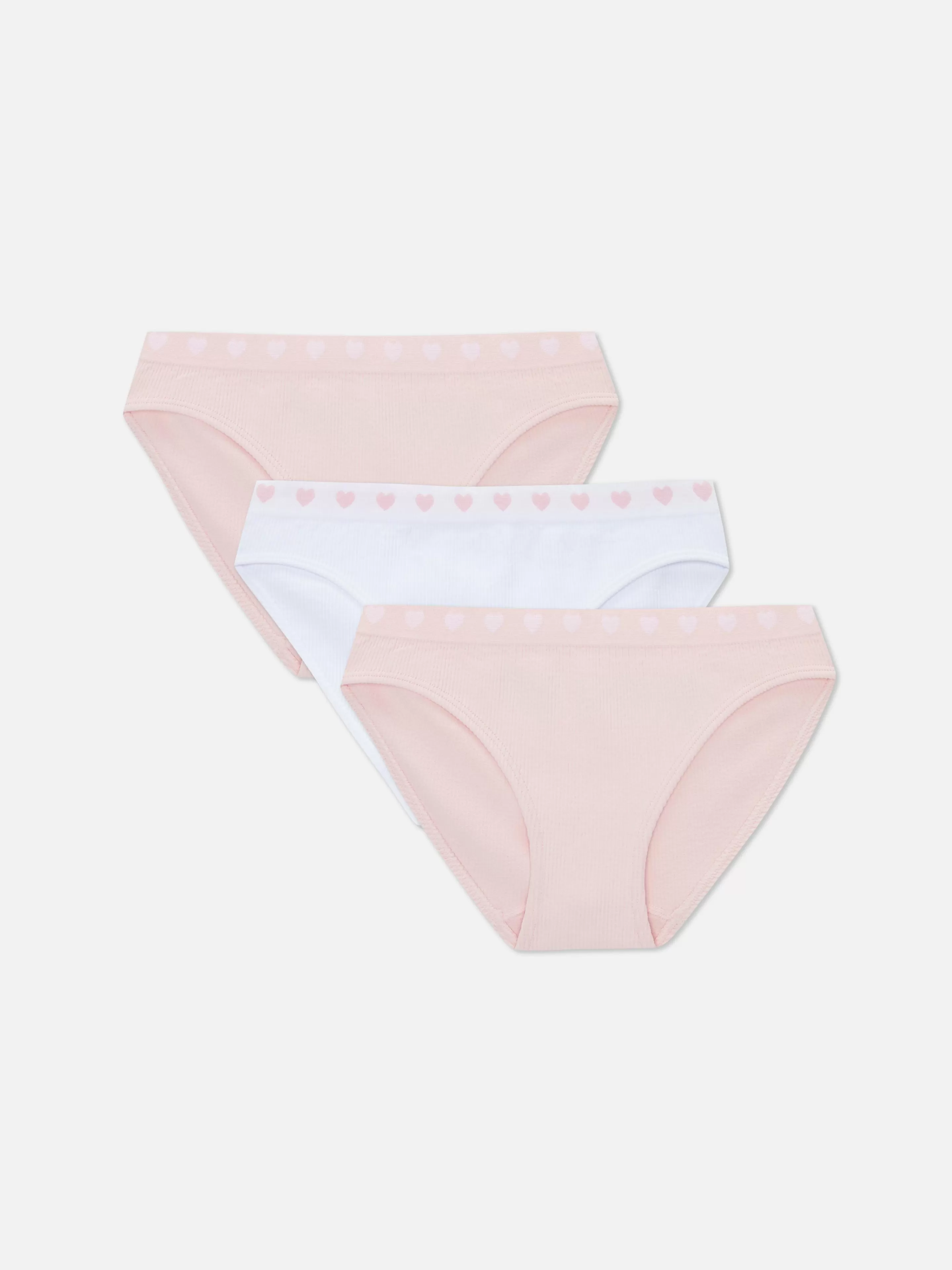 Lot De 3 Culottes élastiques Sans Coutures à Cœurs-Primark Discount
