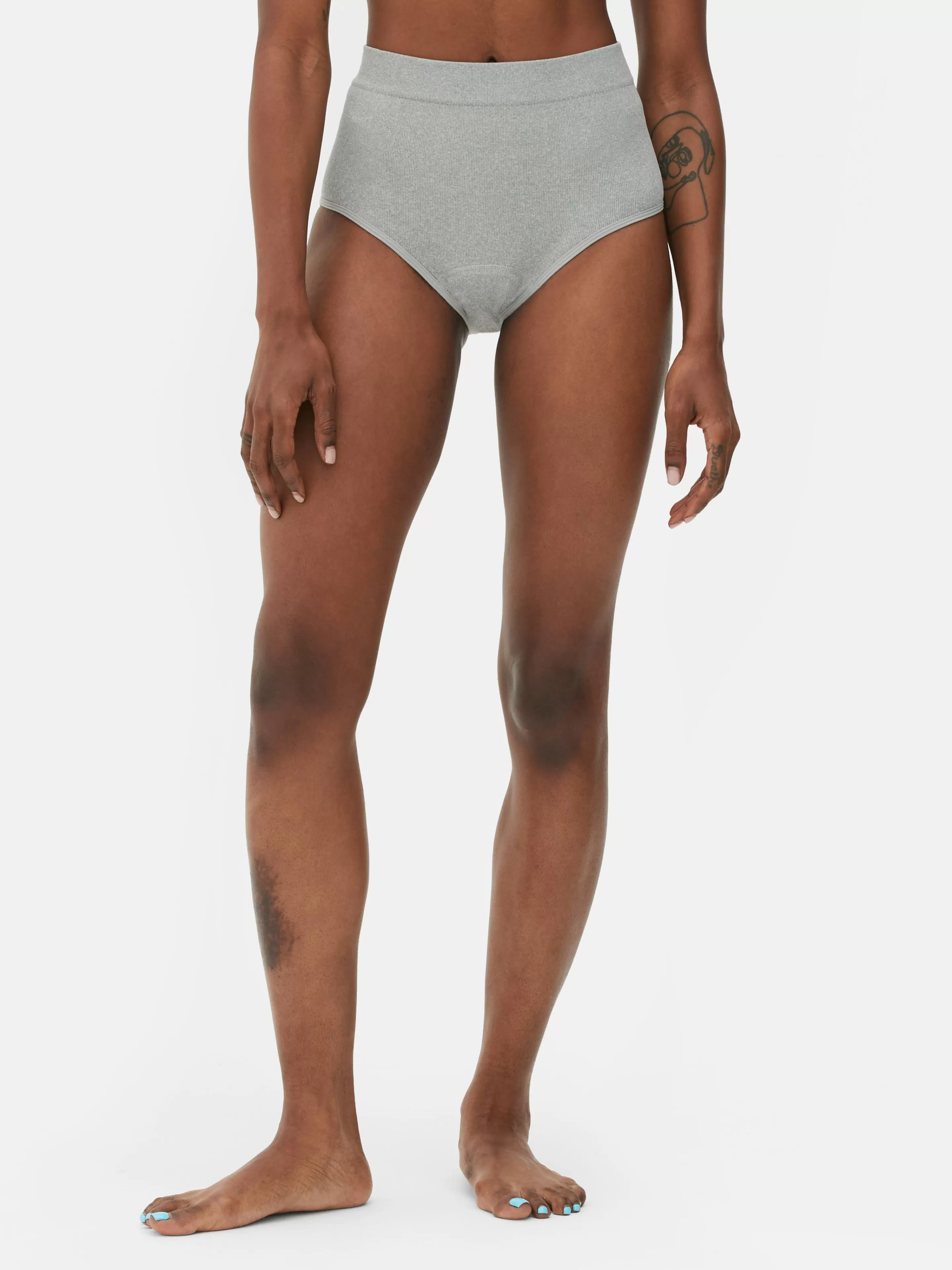 Lot De 3 Culottes Menstruelles Côtelées Taille Haute-Primark Store