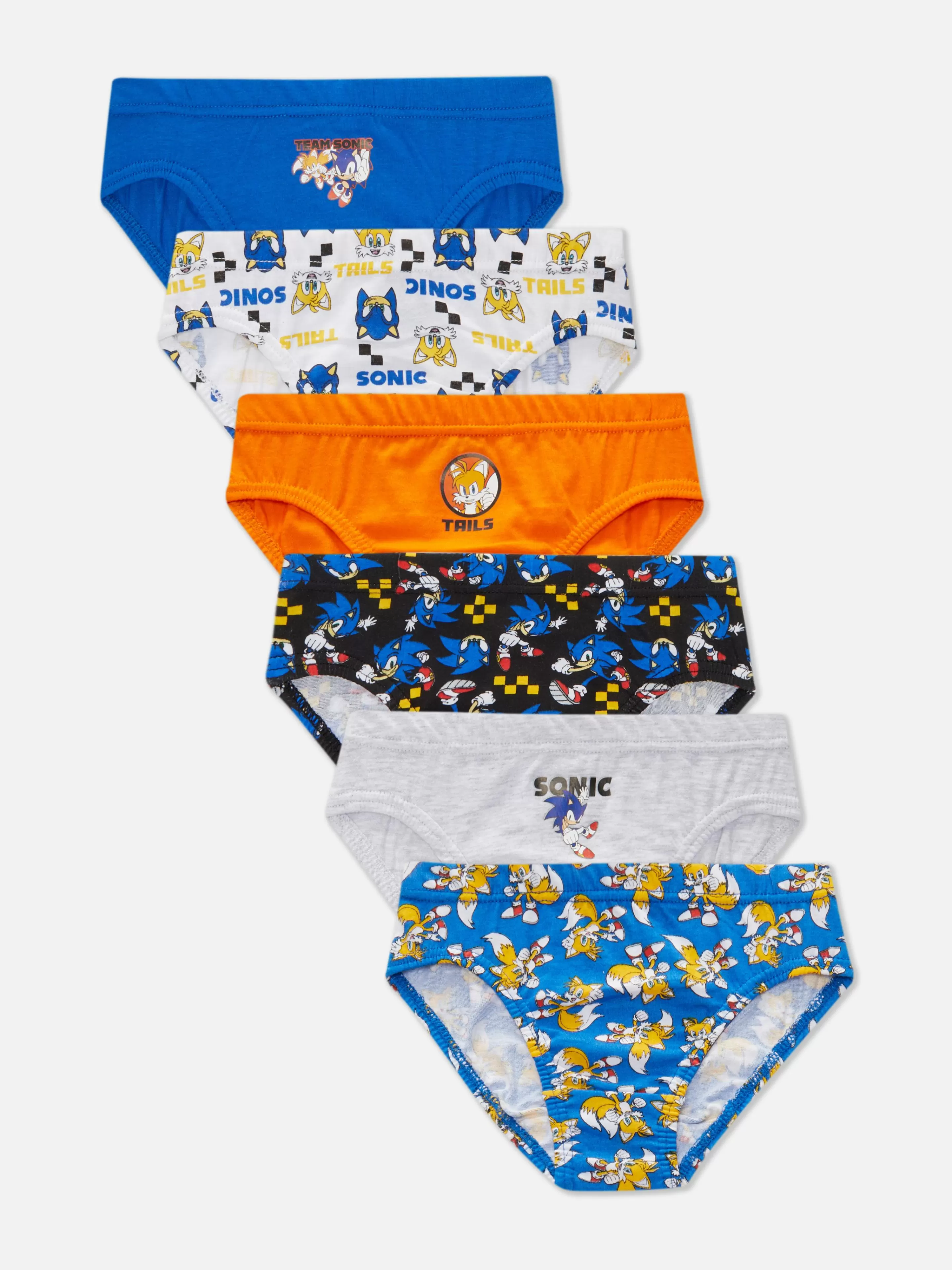 Lot De 6 Culottes Sonic Le Hérisson-Primark Sale