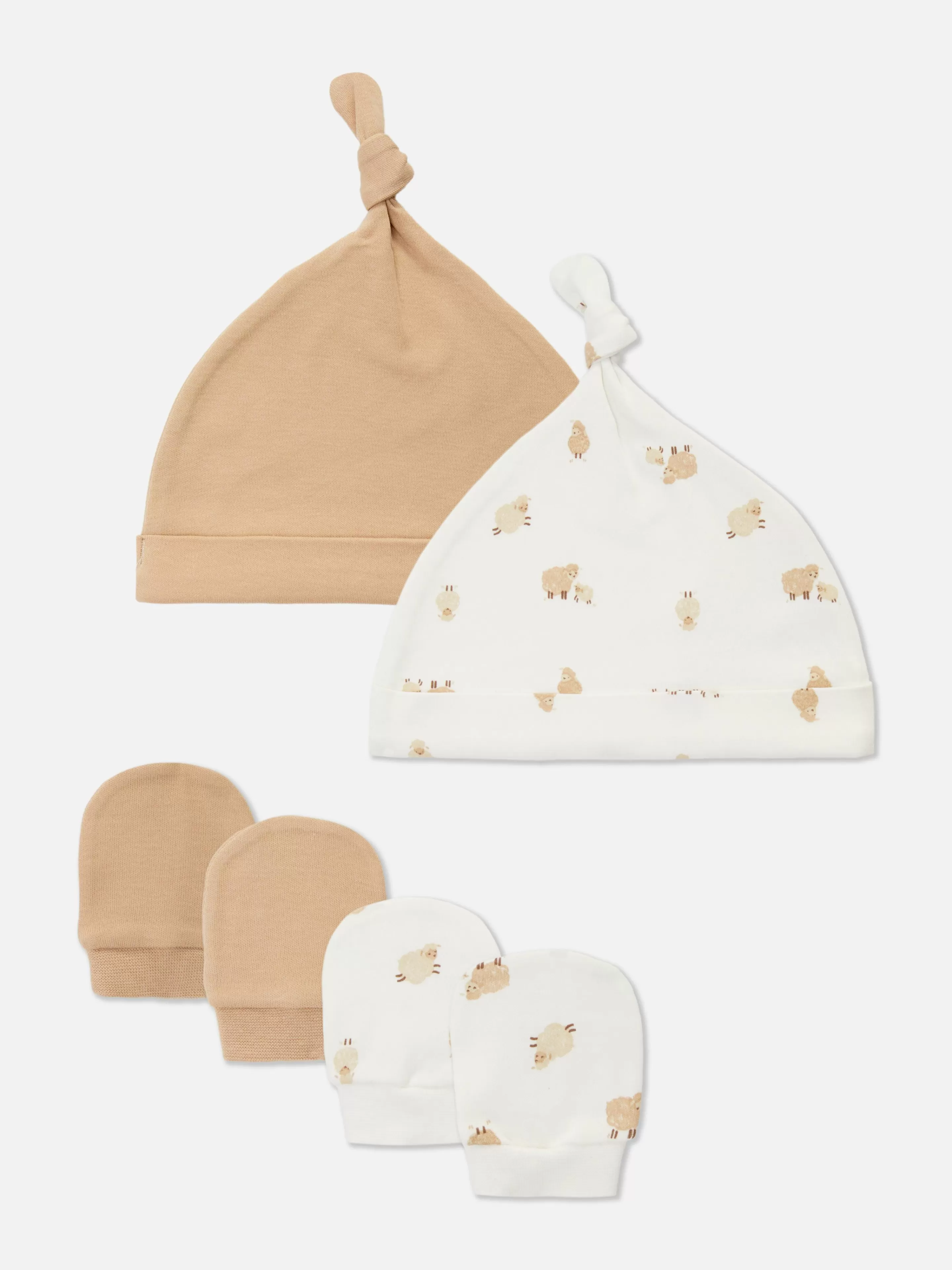 Lot De 2 Ensembles Bonnet Et Mitaines Mouton-Primark Fashion