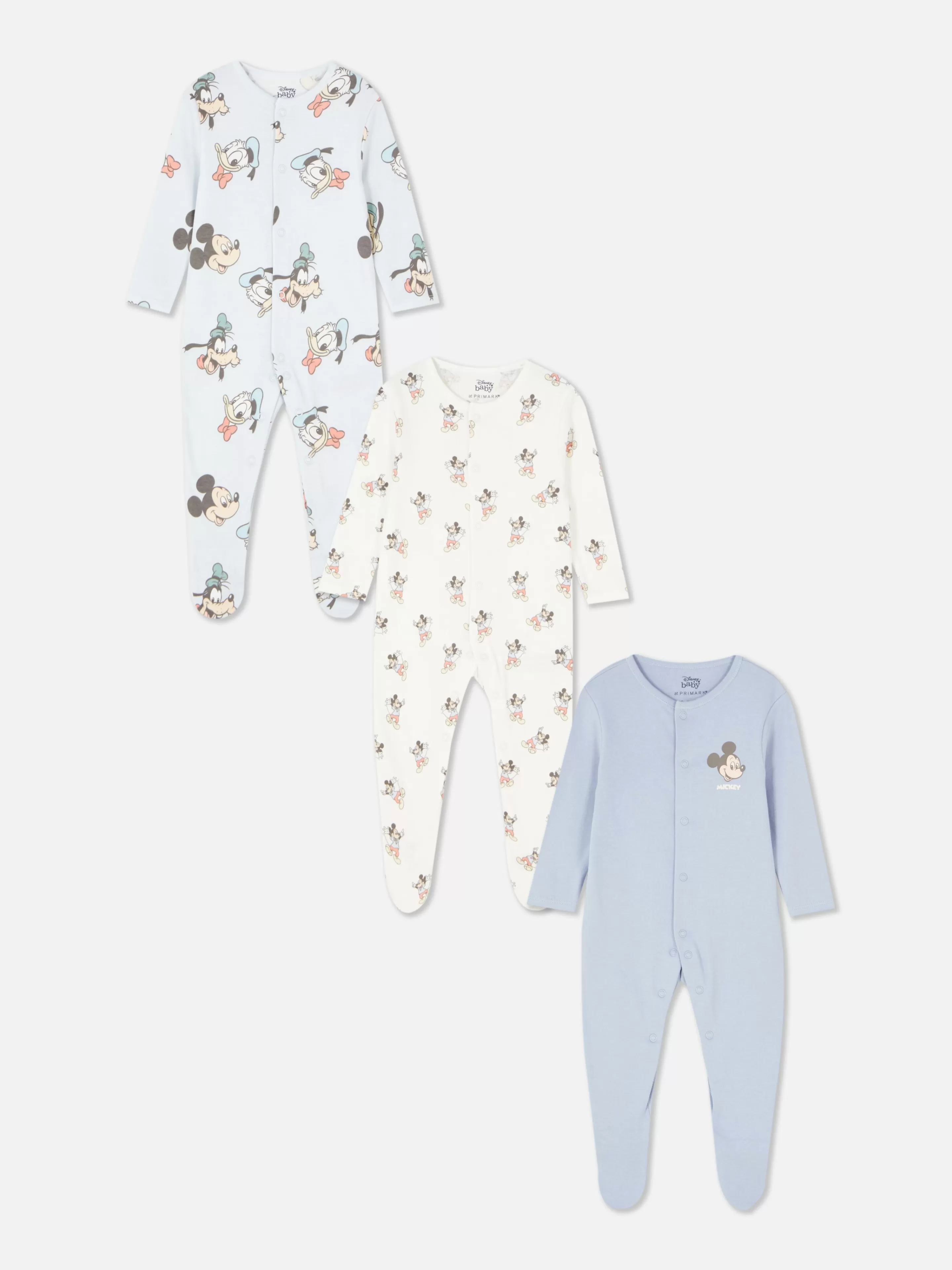 Lot De 3 Grenouillères Disney Mickey Mouse Et Ses Amis-Primark Online