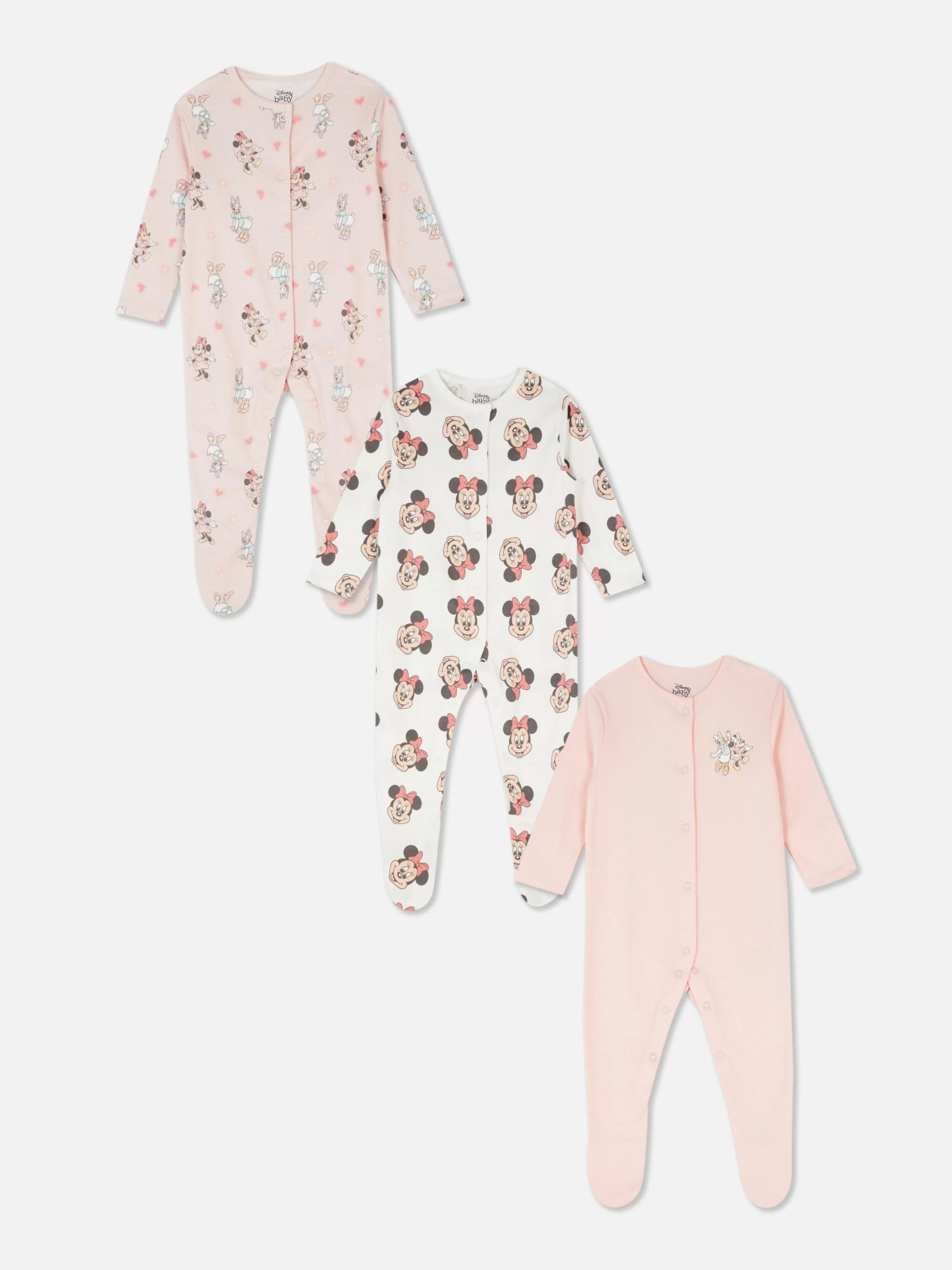 Lot De 3 Grenouillères Disney Minnie Mouse Et Daisy-Primark Hot