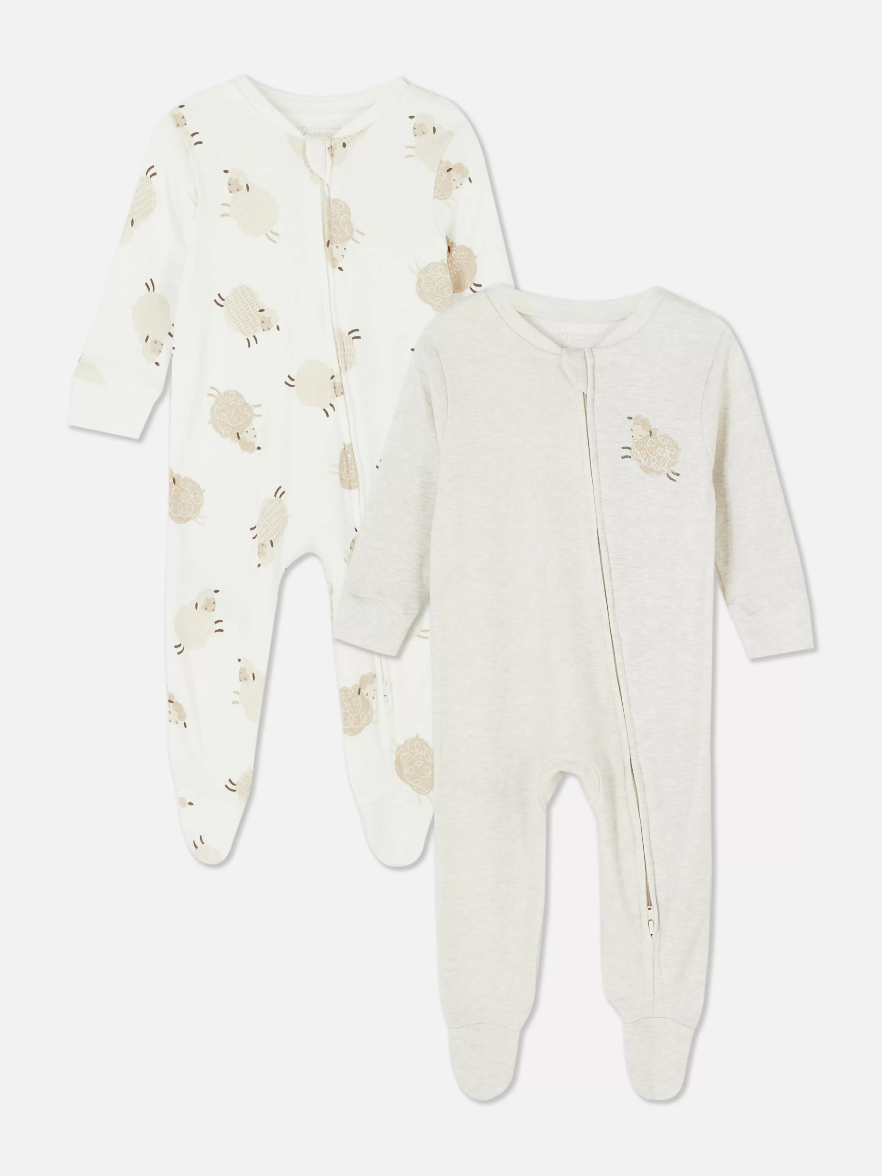Lot De 2 Grenouillères Zippées à Motif Mouton-Primark Best Sale