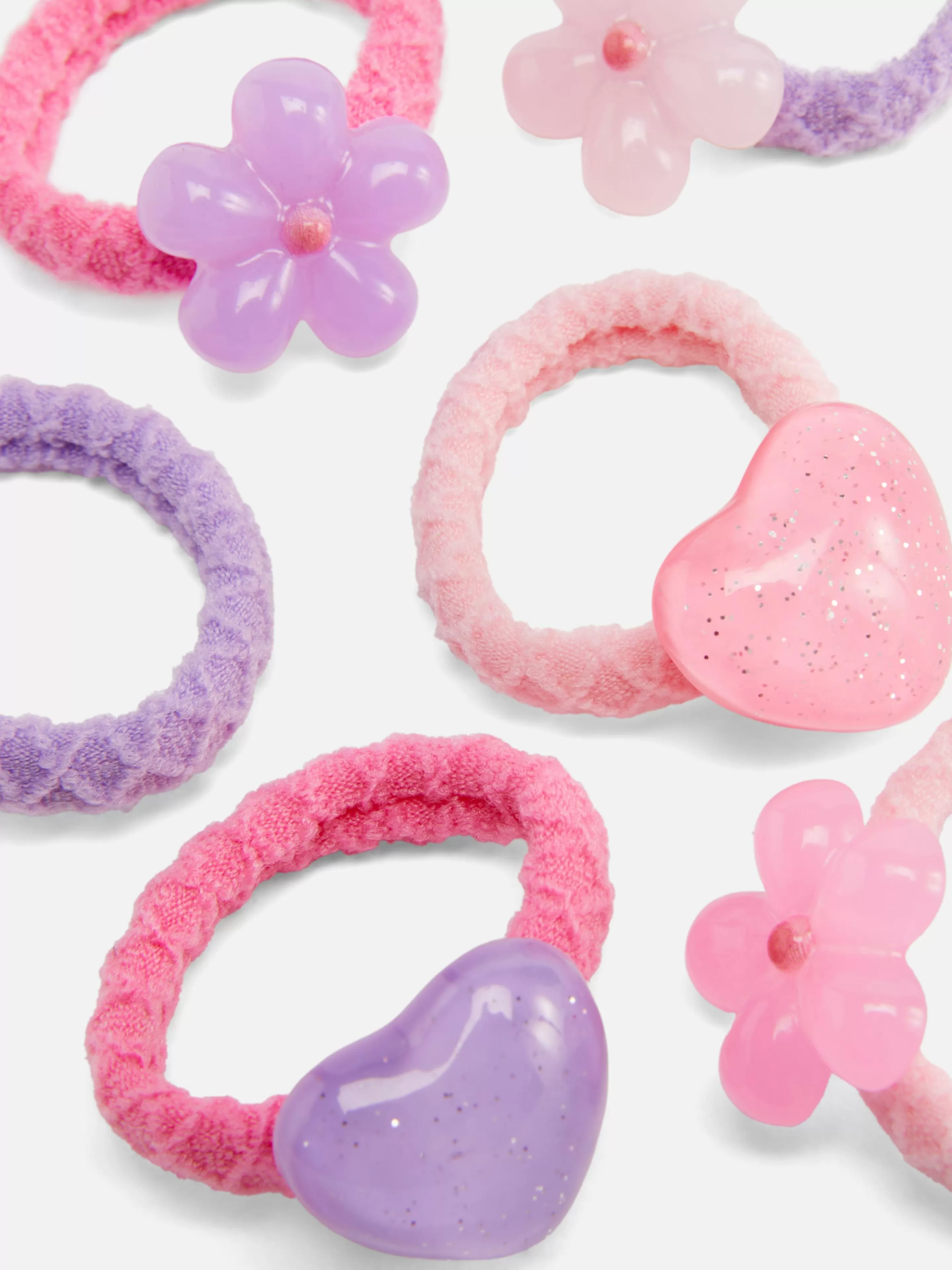Lot De 6 élastiques à Breloques Fantaisie Pour Les Cheveux-Primark New