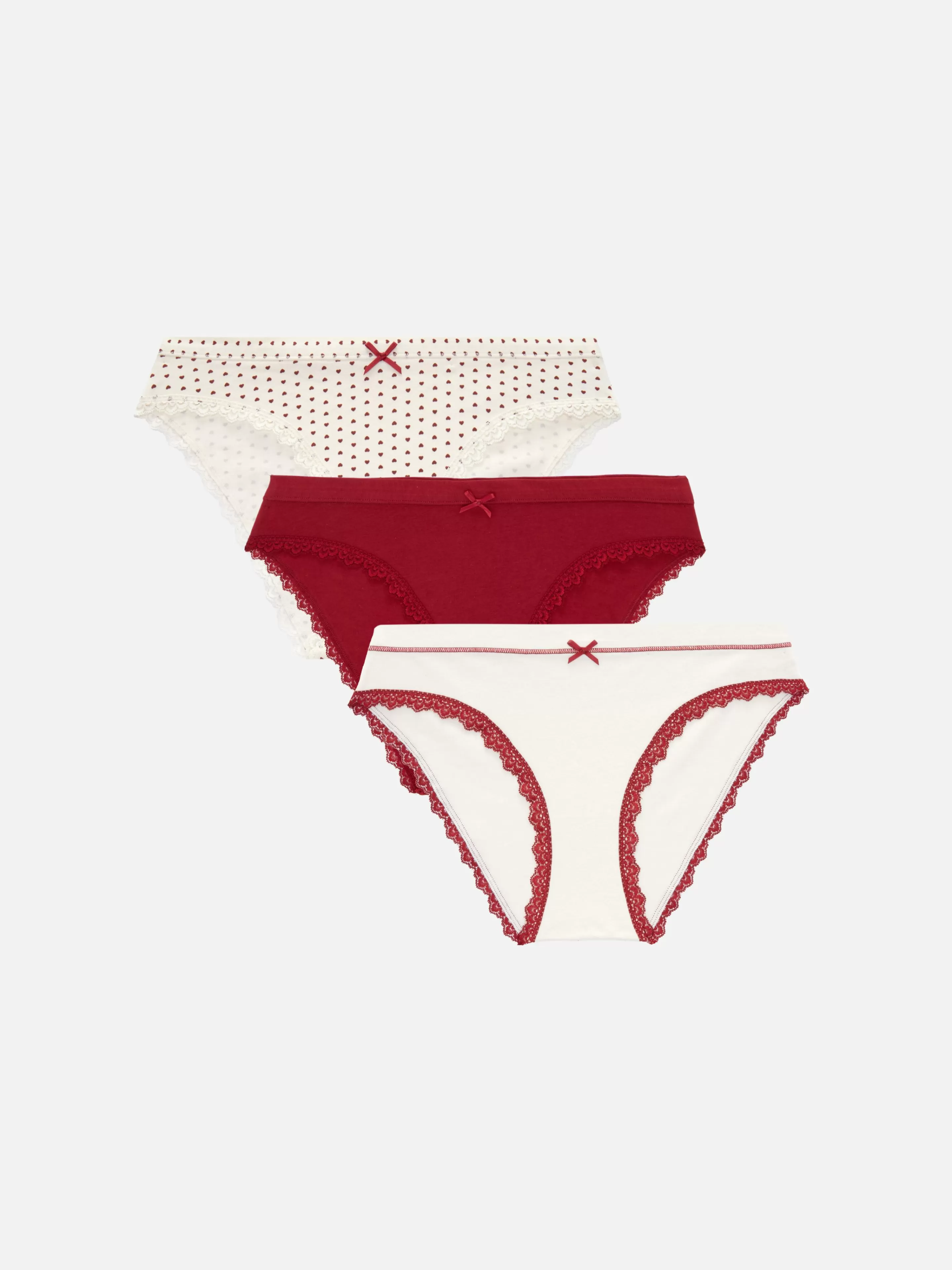 Lot De 3 Mini Culottes Avec Finitions En Dentelle-Primark Store