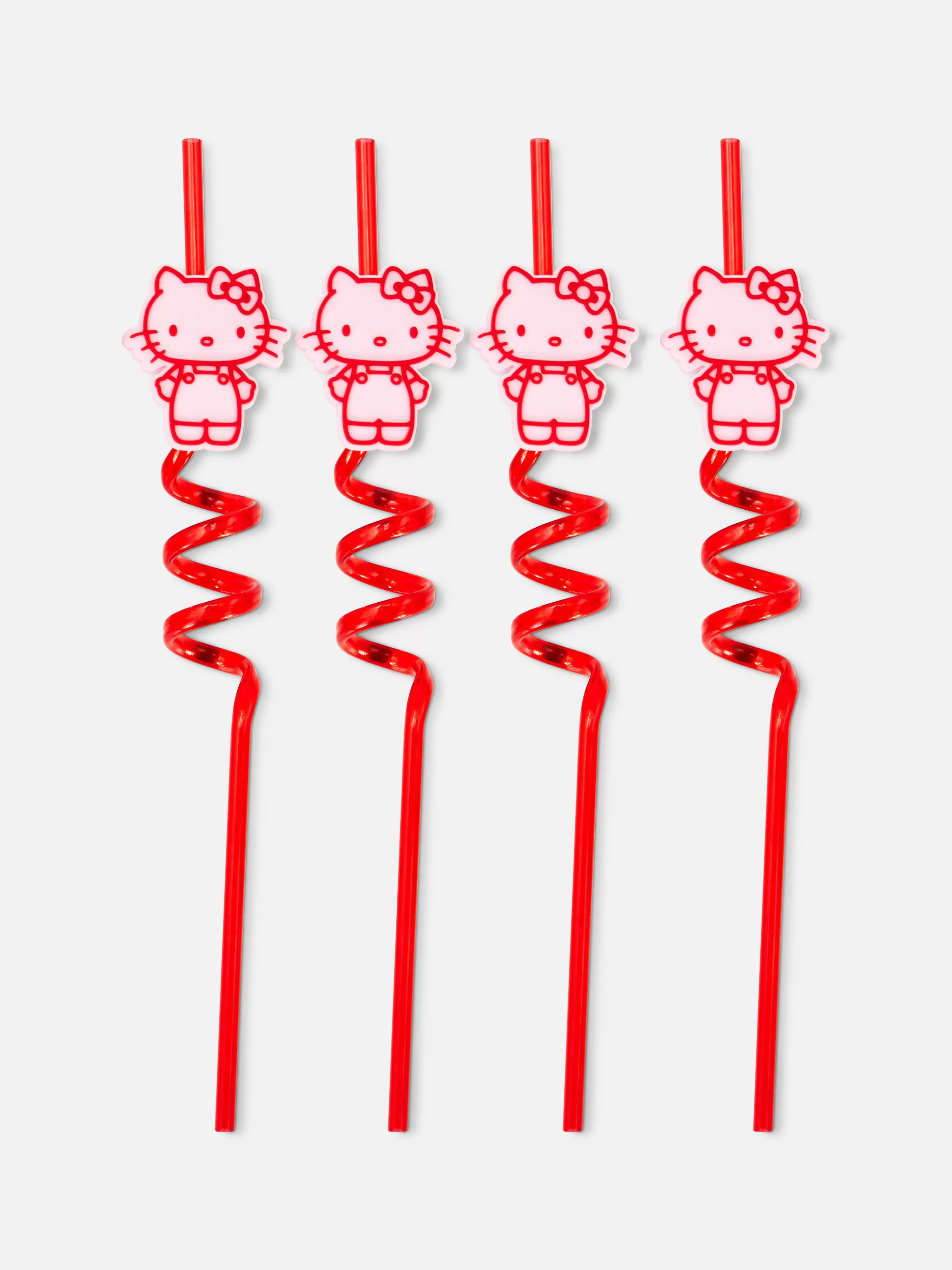 Lot De 4 Pailles En Spirale Hello Kitty-Primark New