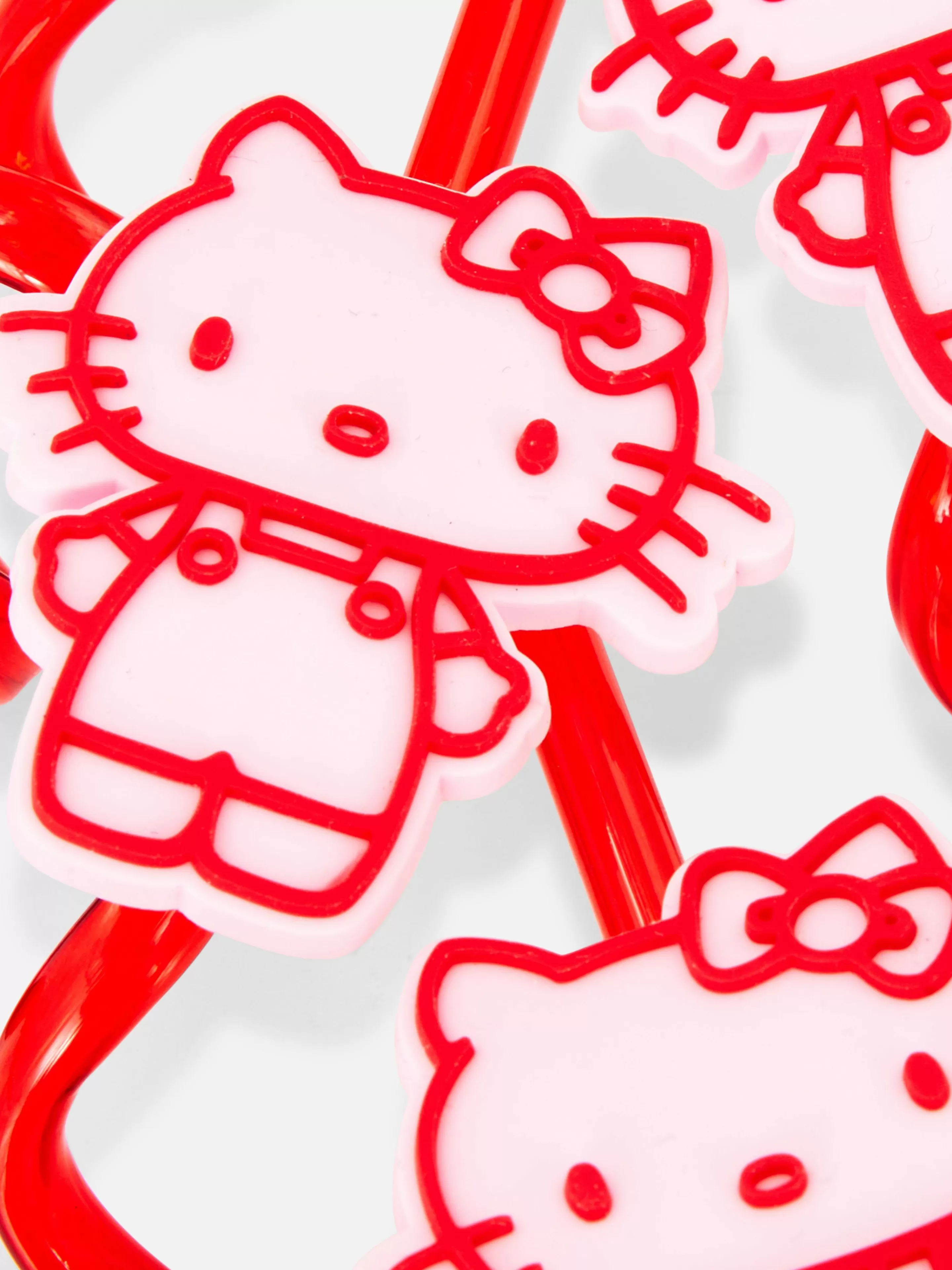 Lot De 4 Pailles En Spirale Hello Kitty-Primark New