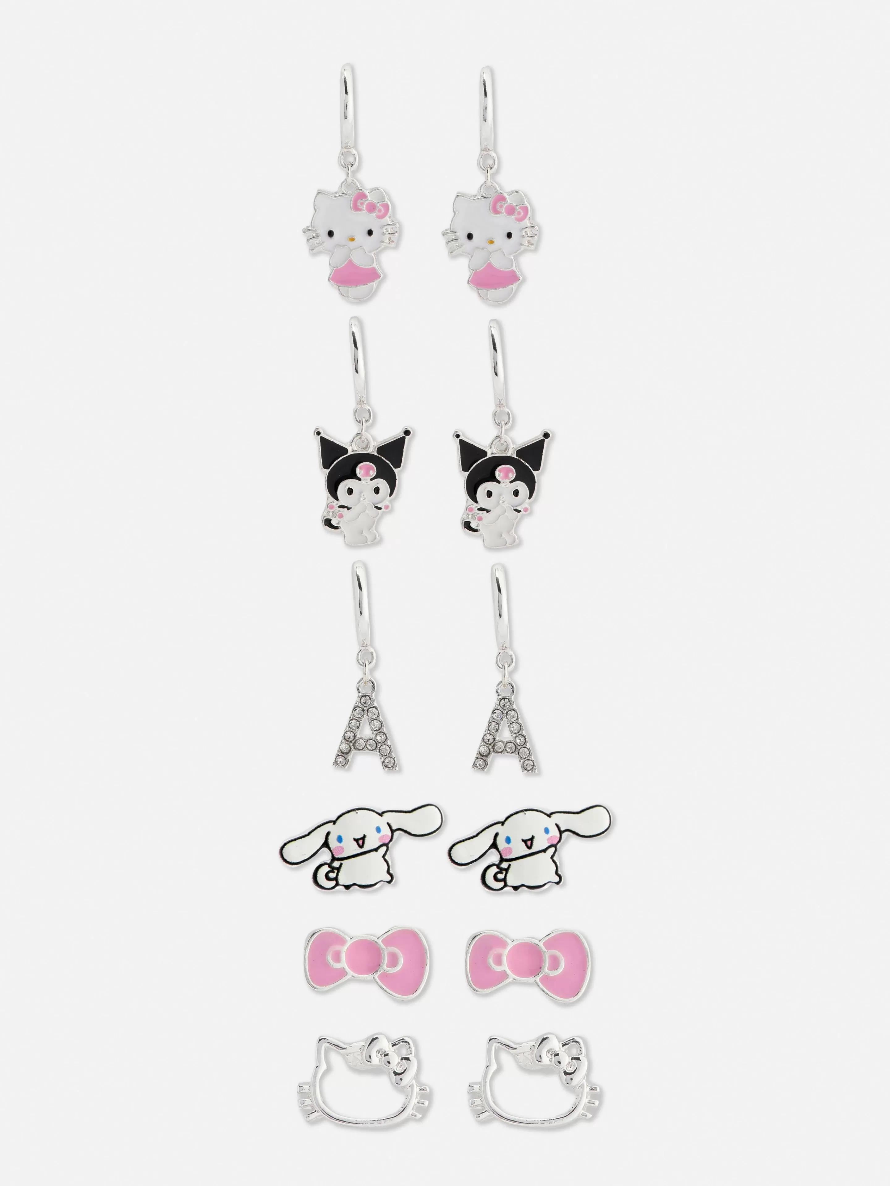 Lot De 6 Paires De Boucles D'oreilles Hello Kitty-Primark Store