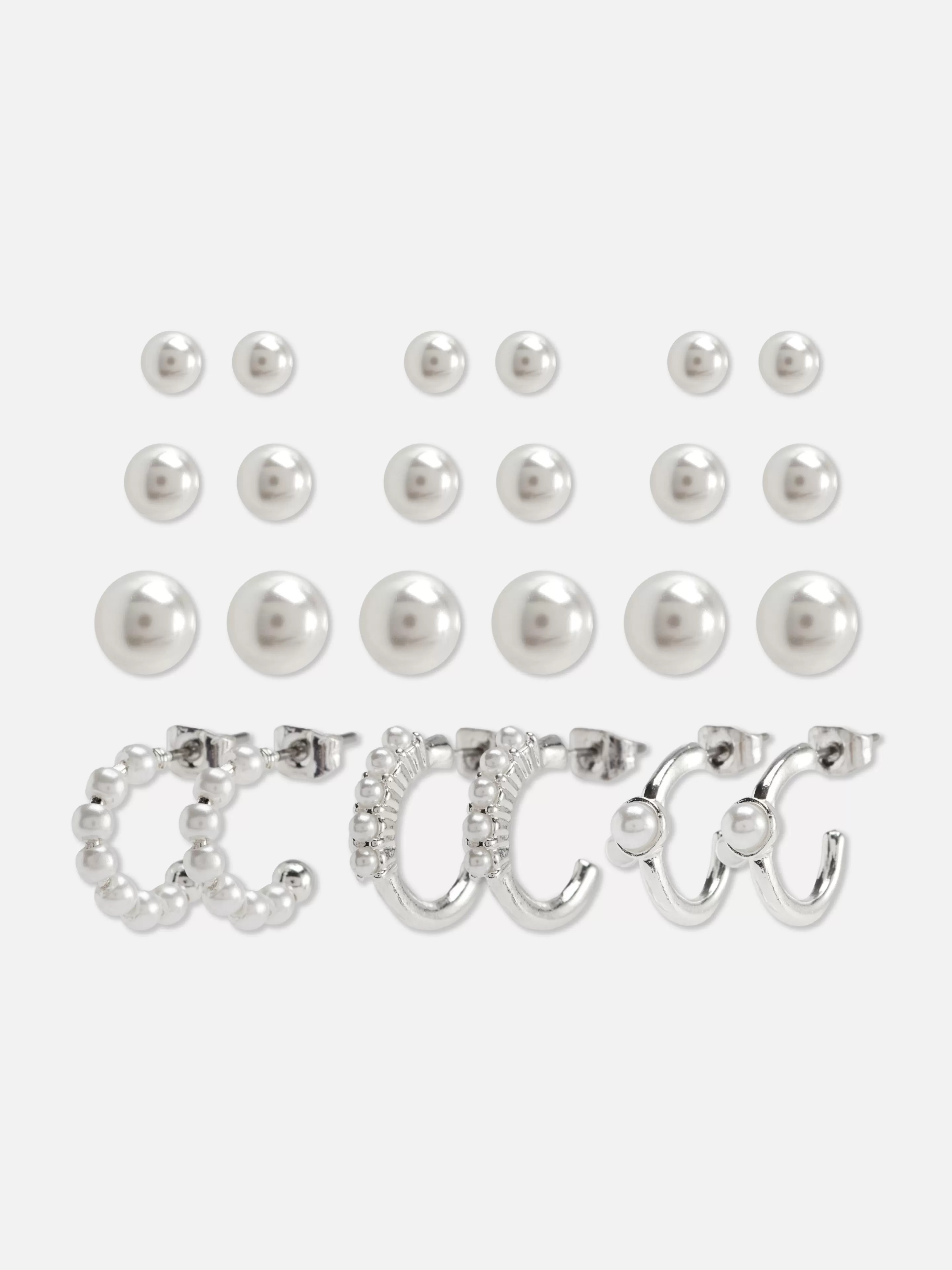 Lot De 12 Paires De Boucles Et Clous D'oreilles-Primark Outlet
